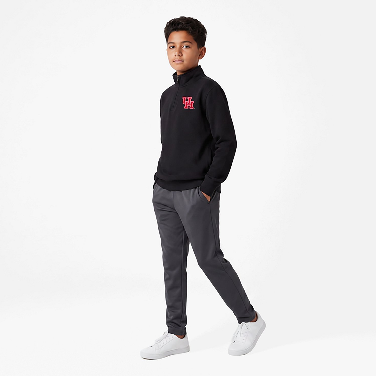 Antigua Houston Cougars Victory Quarter-Zip Sweatshirt - view number 3