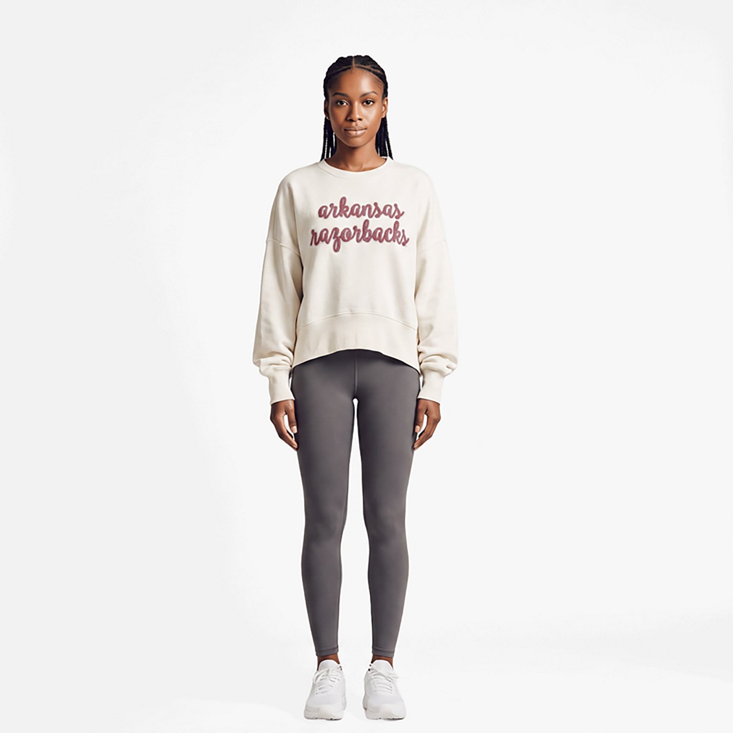 Pressbox Arkansas Razorbacks Chelsea Oversized Pullover Sweatshirt