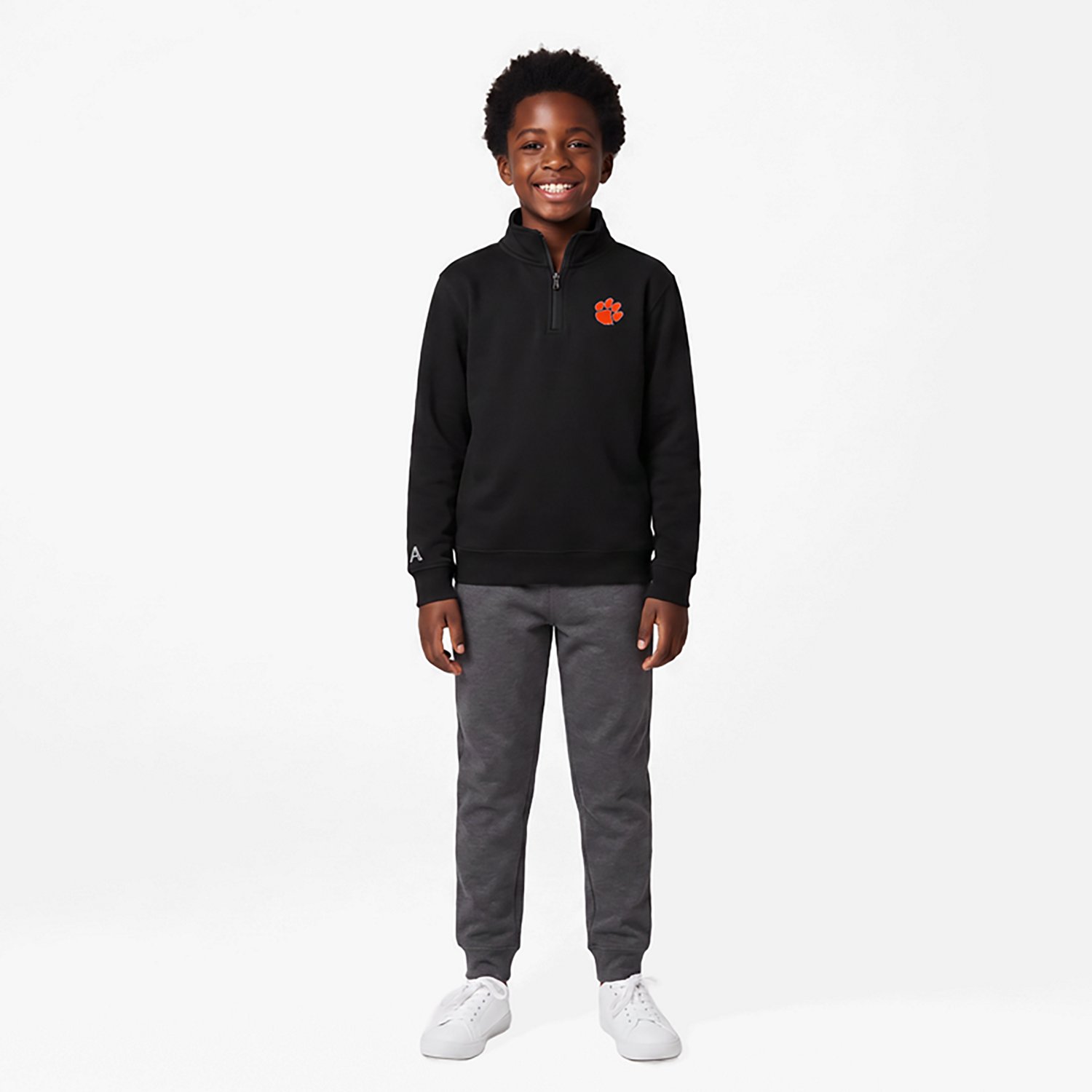 Antigua Clemson Tigers Victory Quarter-Zip Sweatshirt