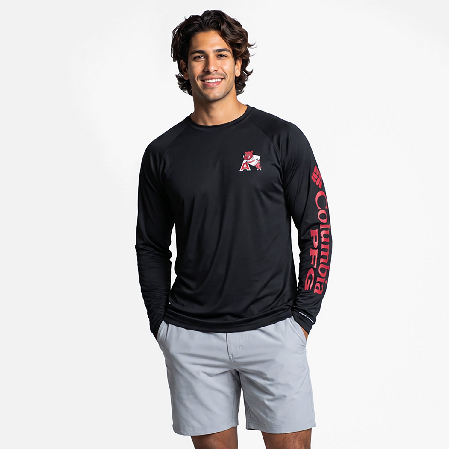 Columbia Sportswear Men's Arkansas CLG Vault Terminal Tackle Long Sleeve Shirt - view number 2