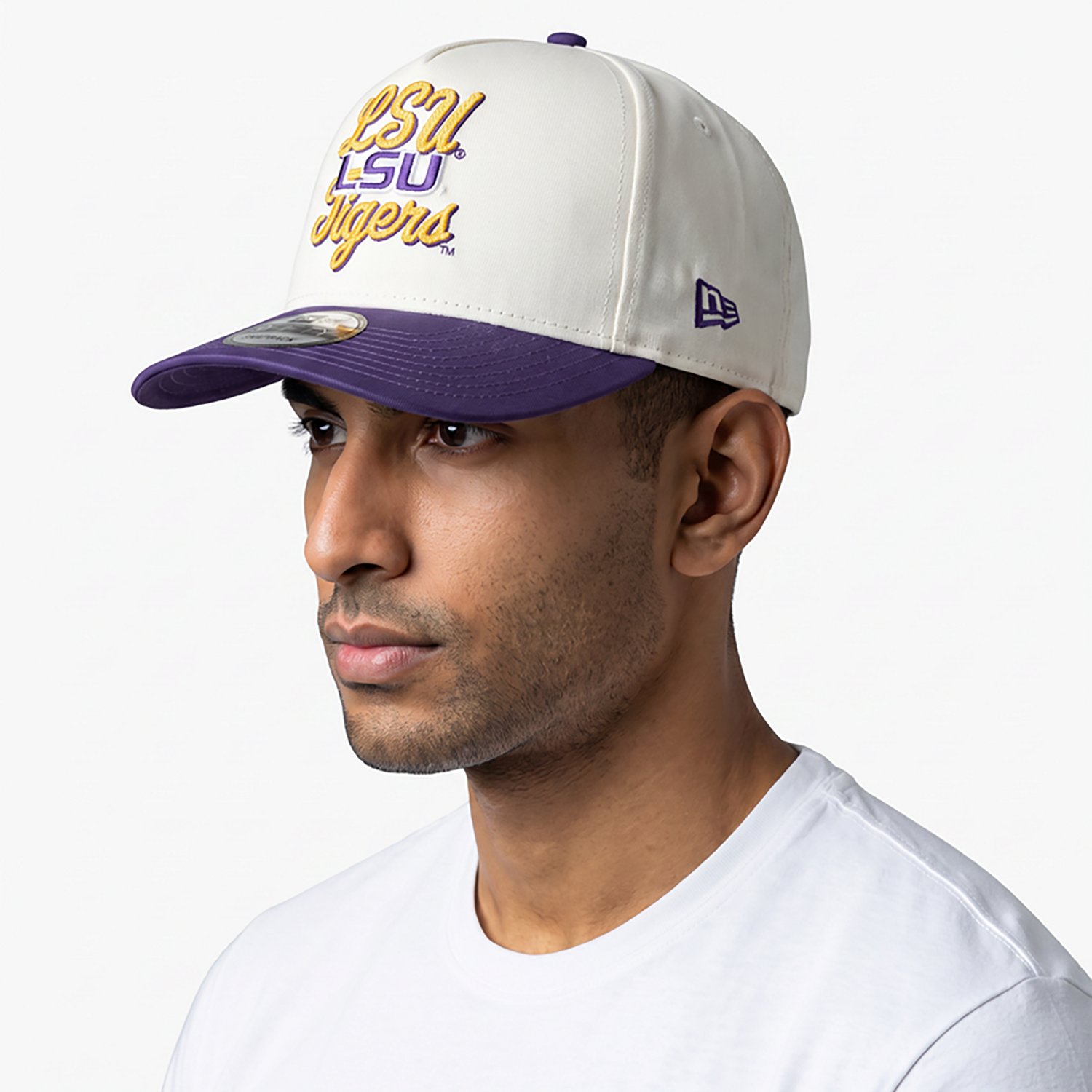New Era Adults' Louisiana State University Chainstitch Snapback 9FIFTY A-Frame Cap