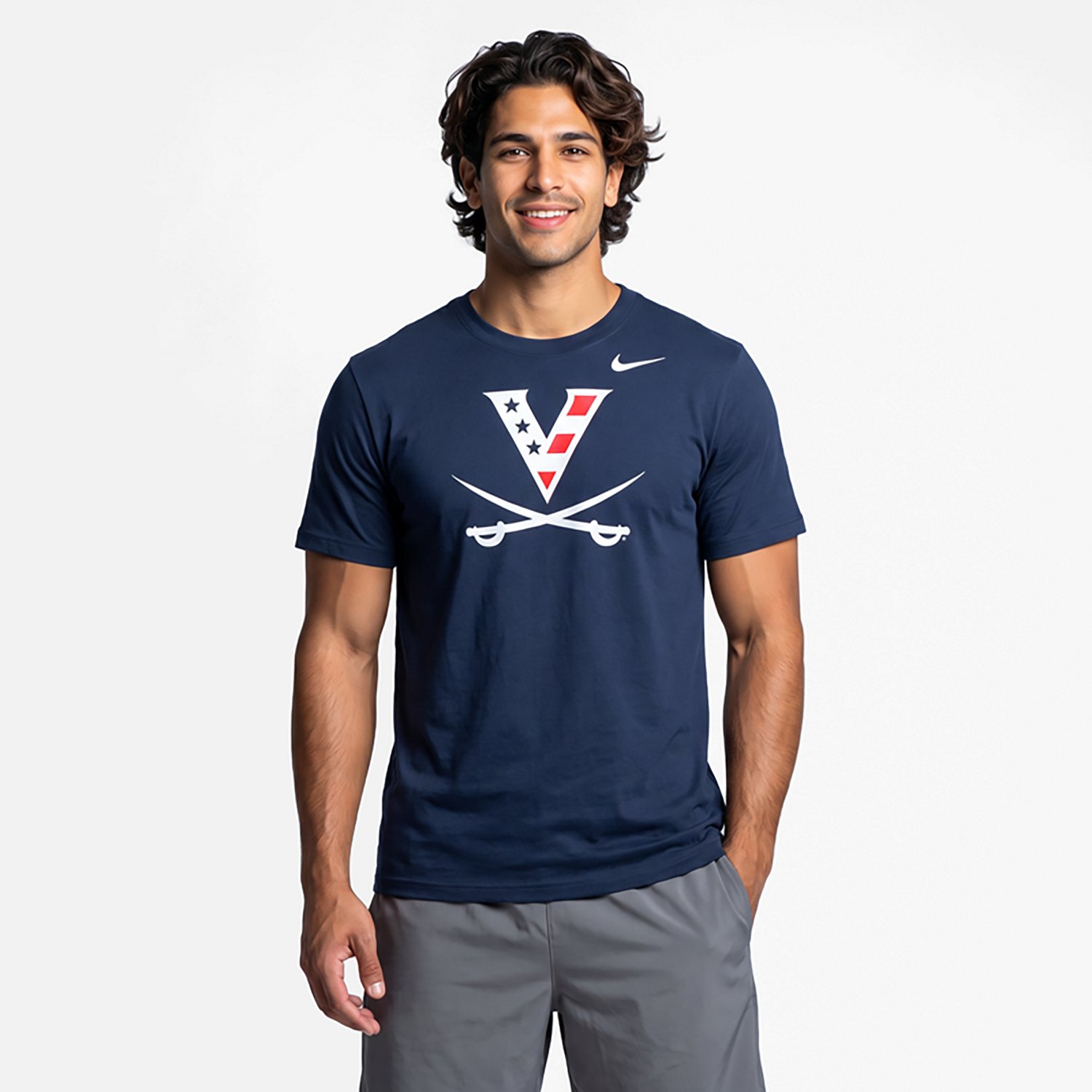 Nike Virginia Cavaliers Red White  Hoo Logo T-Shirt