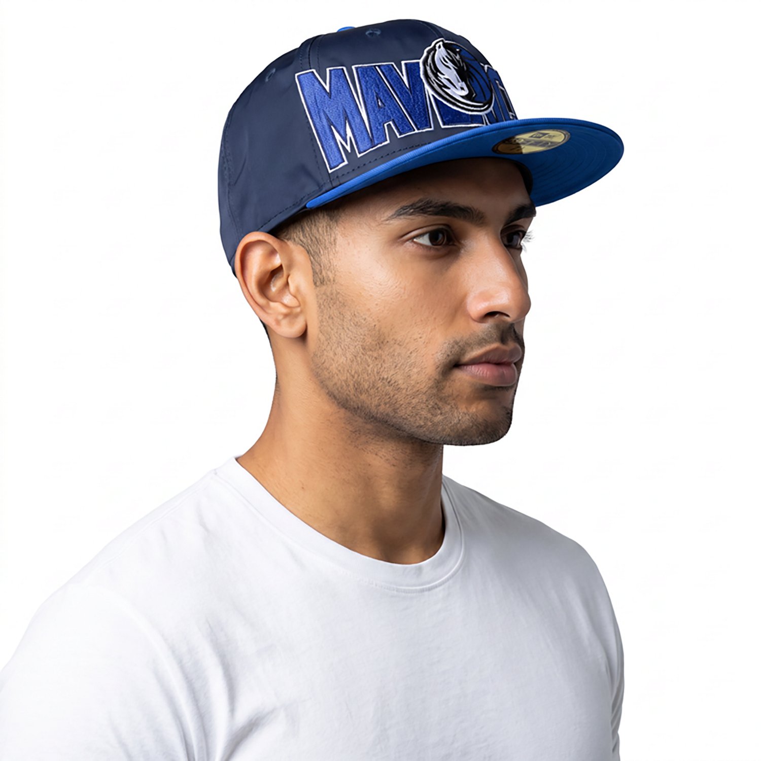 New Era Men's Mavericks Satin Blue 59FIFTY Cap - view number 2