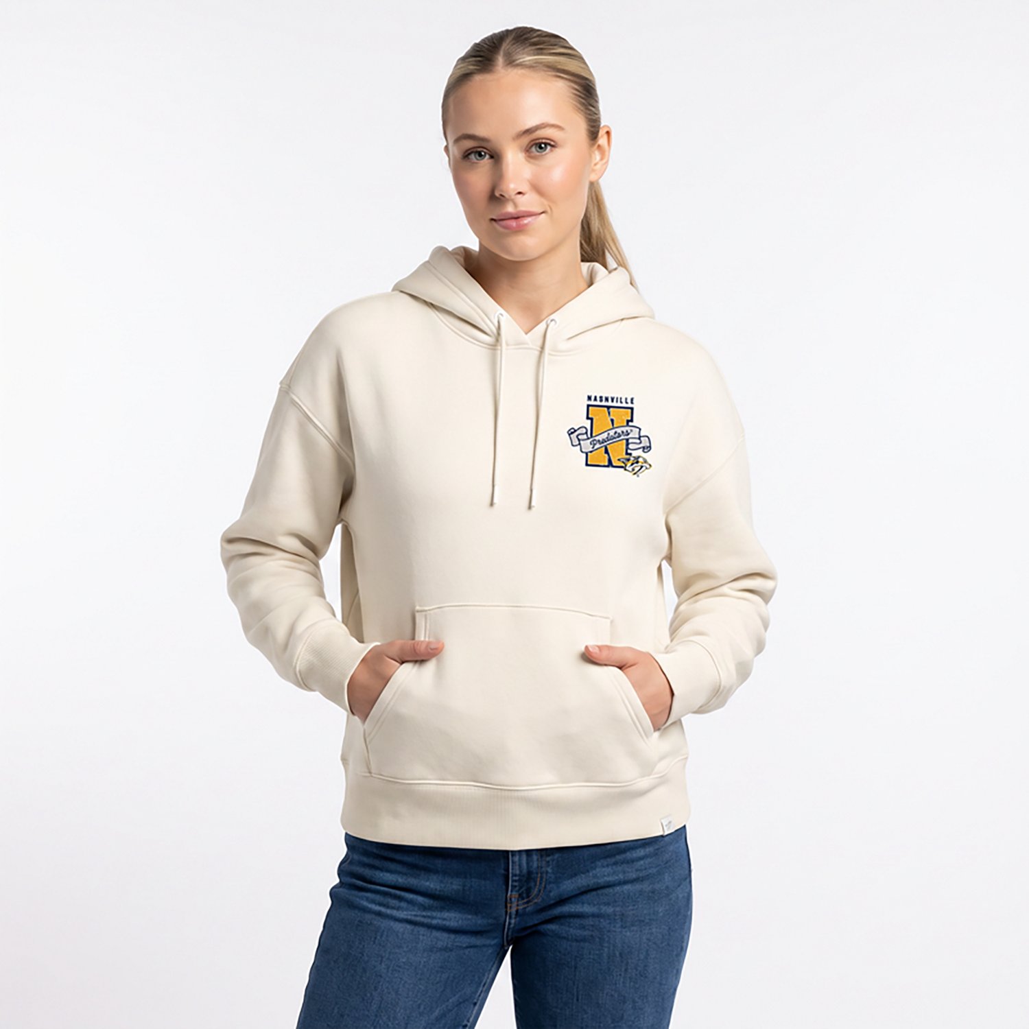 Fanatics Women's Nashville Predators Push Legacy Fleece Pullover Hoodie