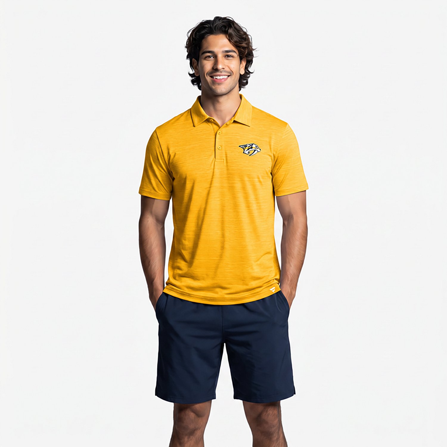Fanatics Men's Nashville Predators Boarding Clutch Poly Polo - view number 2