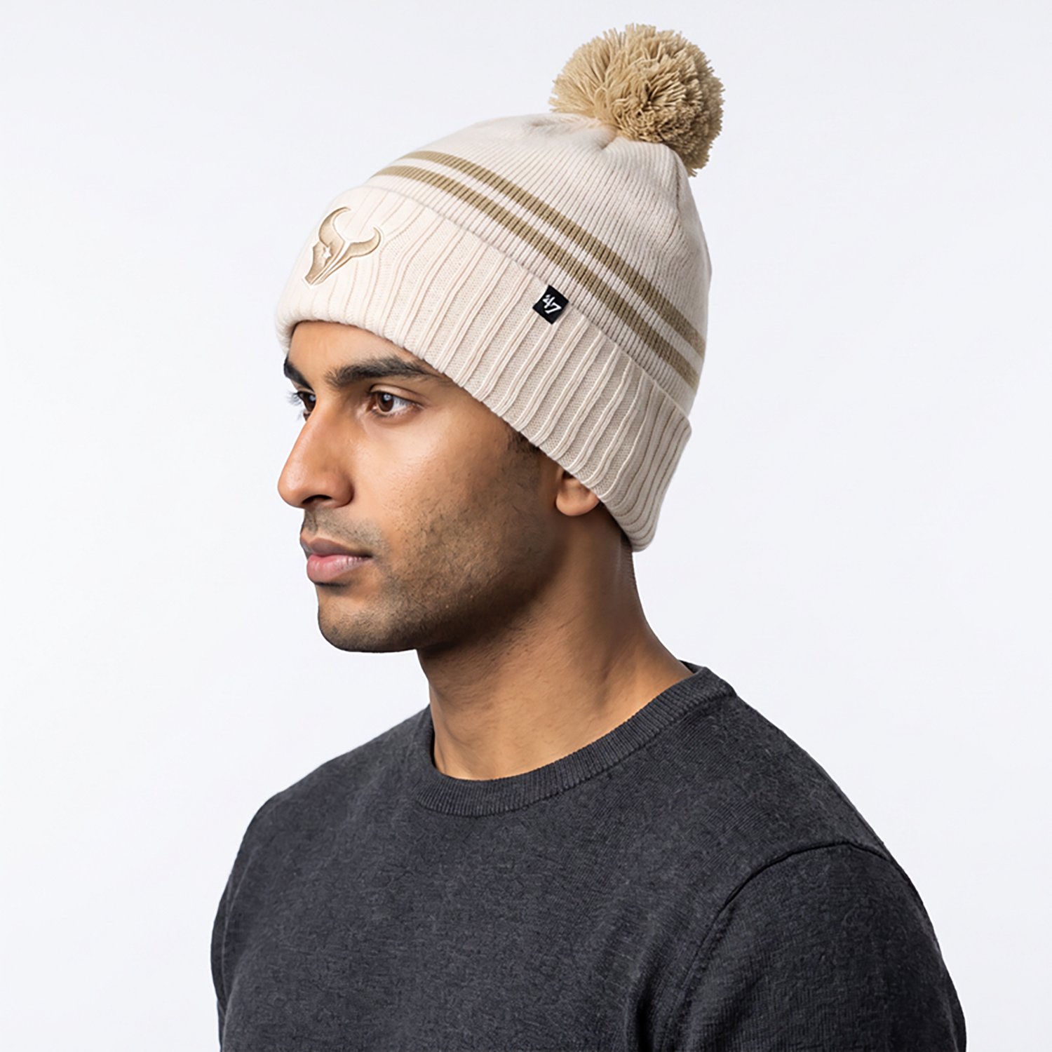 47 Texans Latte Cuff Knit Beanie
