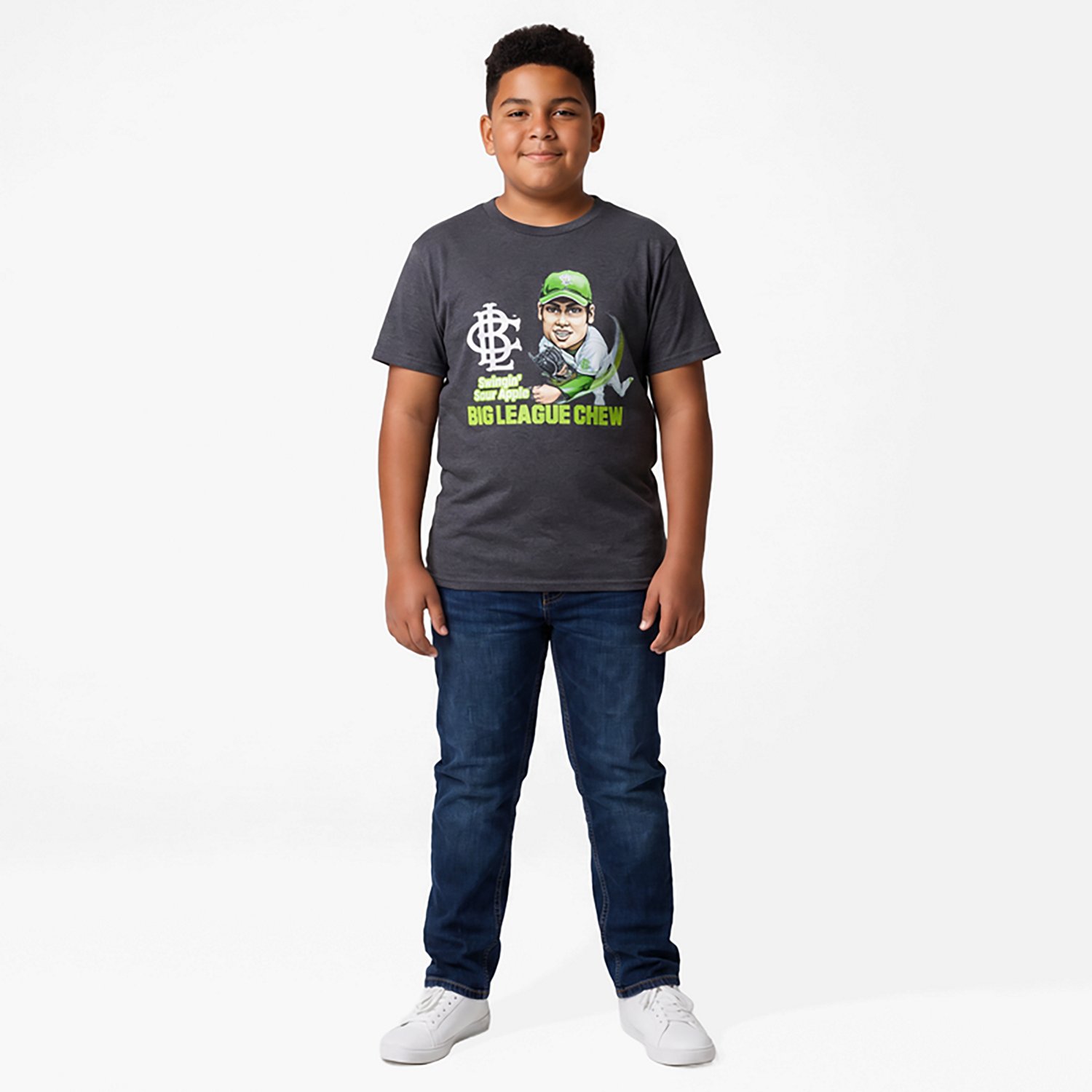 Big League Chew Boys' Swingin Sour Apple Short Sleeve T-shirt