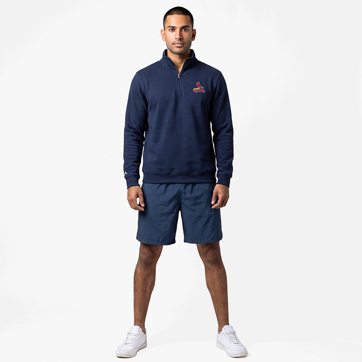 Antigua St Louis Cardinals Victory Quarter-Zip Pullover Top