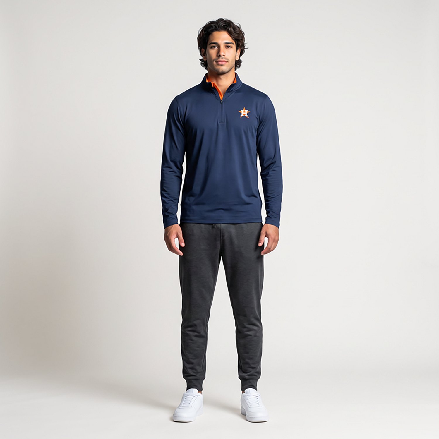 Antigua Houston Astros Content Quarter-Zip Top