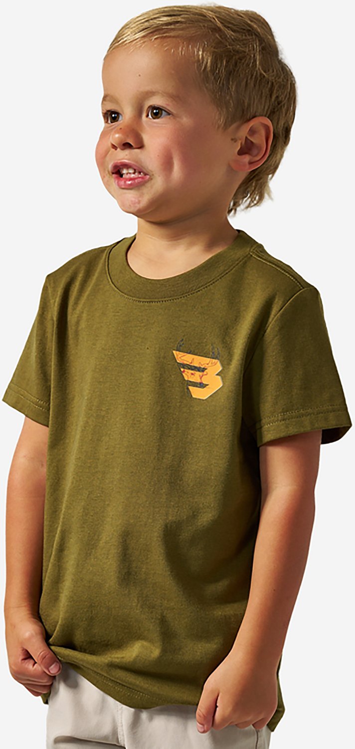 BURLEBO Boys' Deer Flying B Logo T-shirt
