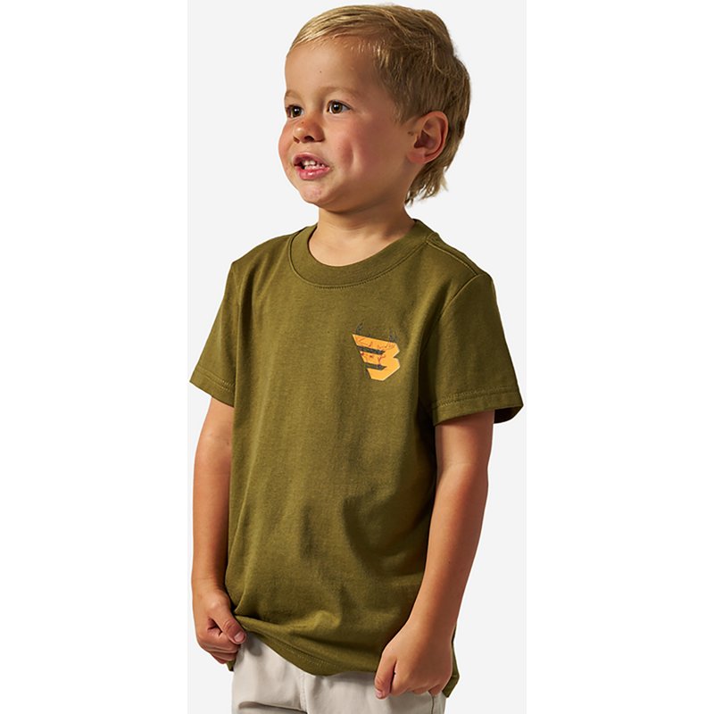 BURLEBO Boys' Deer Flying B Logo T-shirt