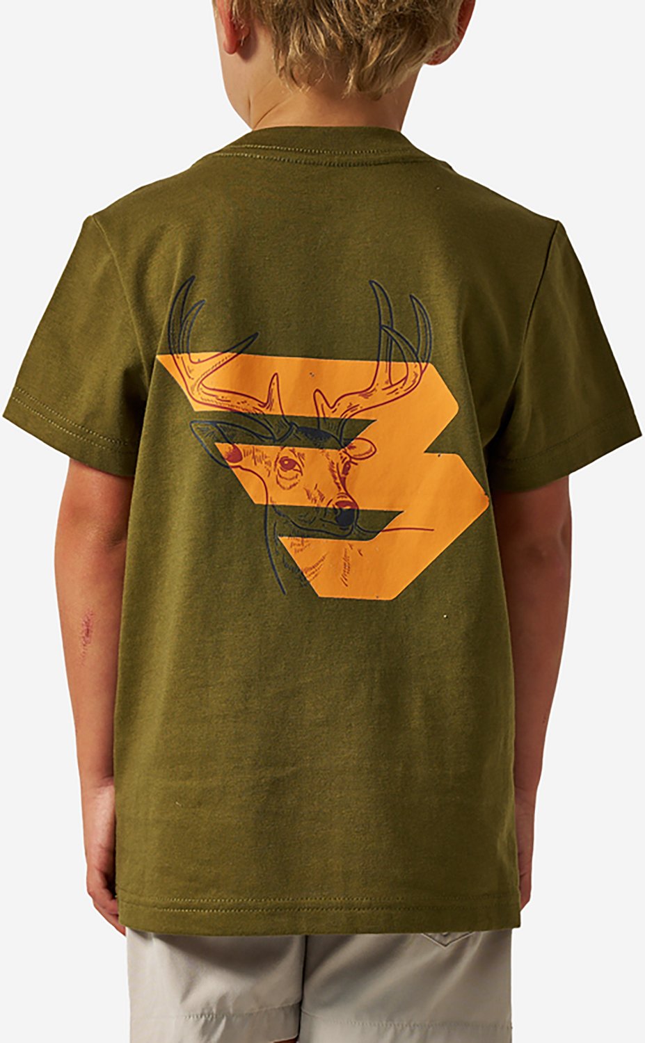 BURLEBO Boys' Deer Flying B Logo T-shirt - view number 2