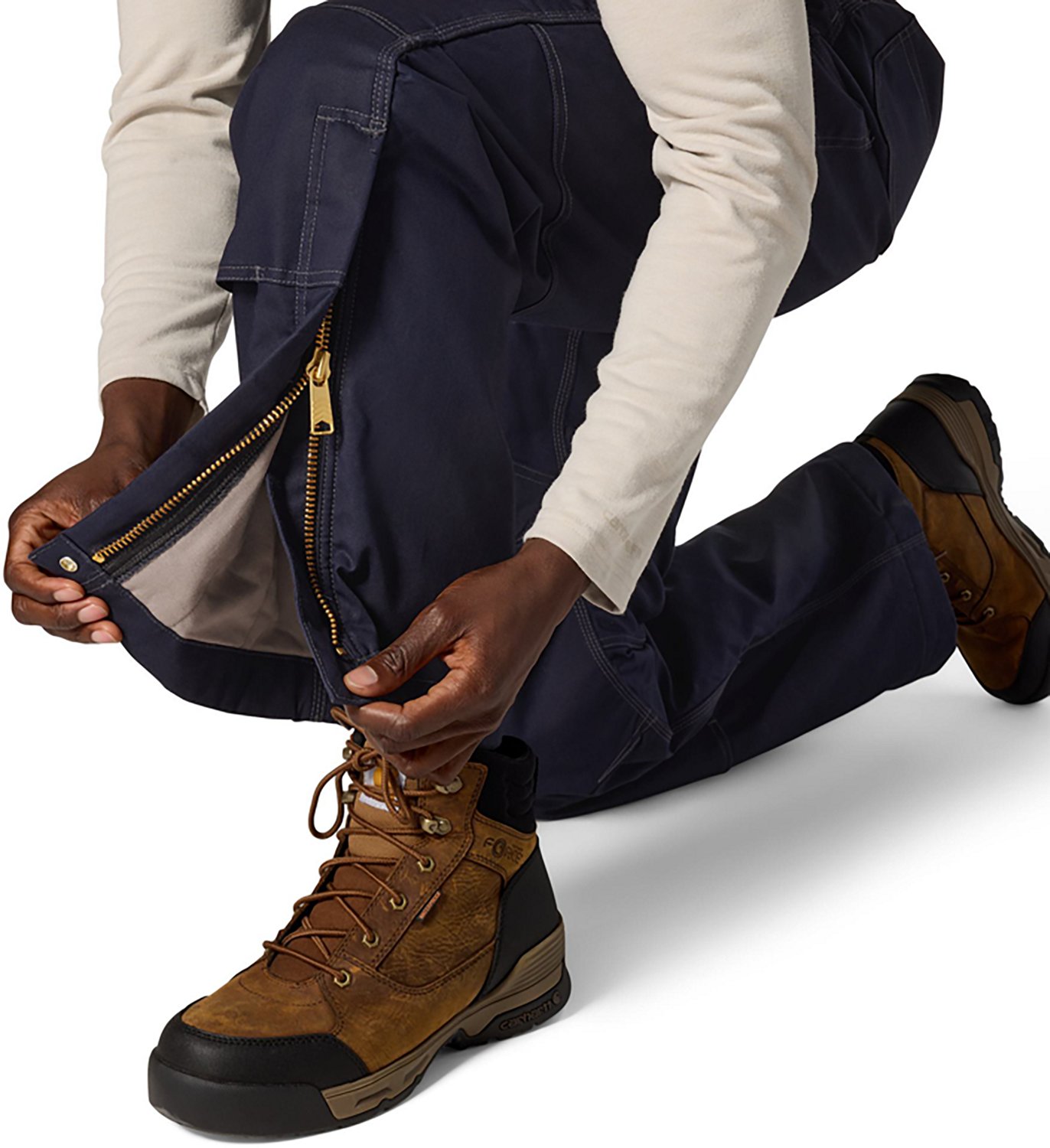 Carhartt Men's FR Quick Duck Insulated Bib Overall - view number 7