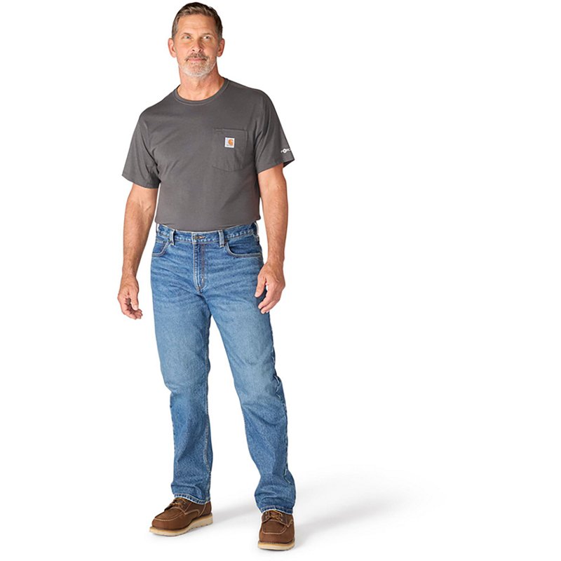 Carhartt Men's Loose Straight Rugged Flex Jean | Ferrous | 40W 30L