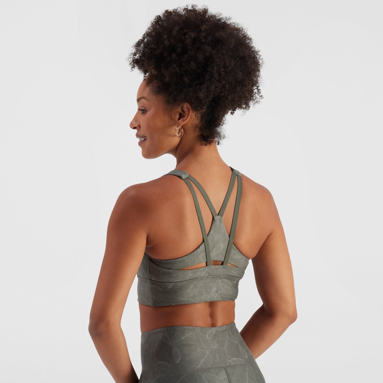 Freely Women's Haven Renew Deep Depths Delicate Leaves Sports Bra - view number 4