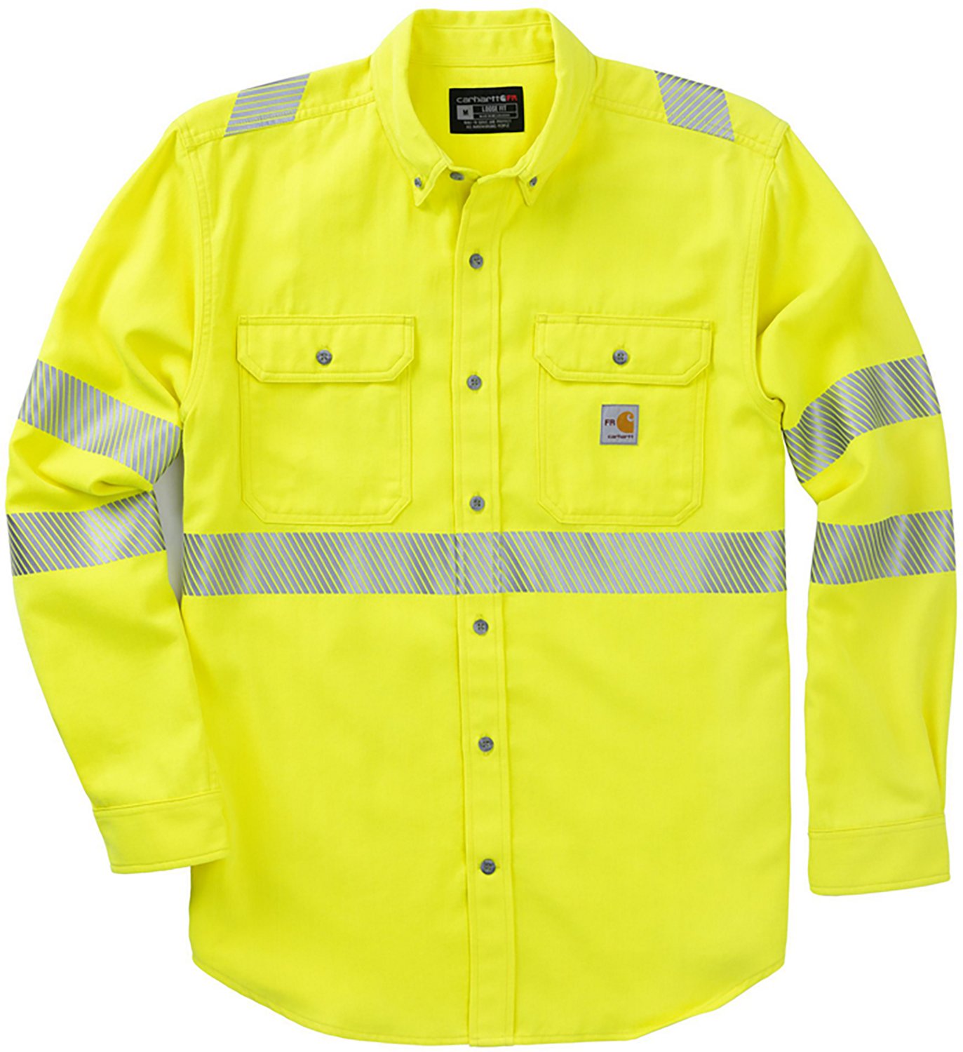 Carhartt Men's FR HV Force Twill Class 3 Long Sleeve Shirt