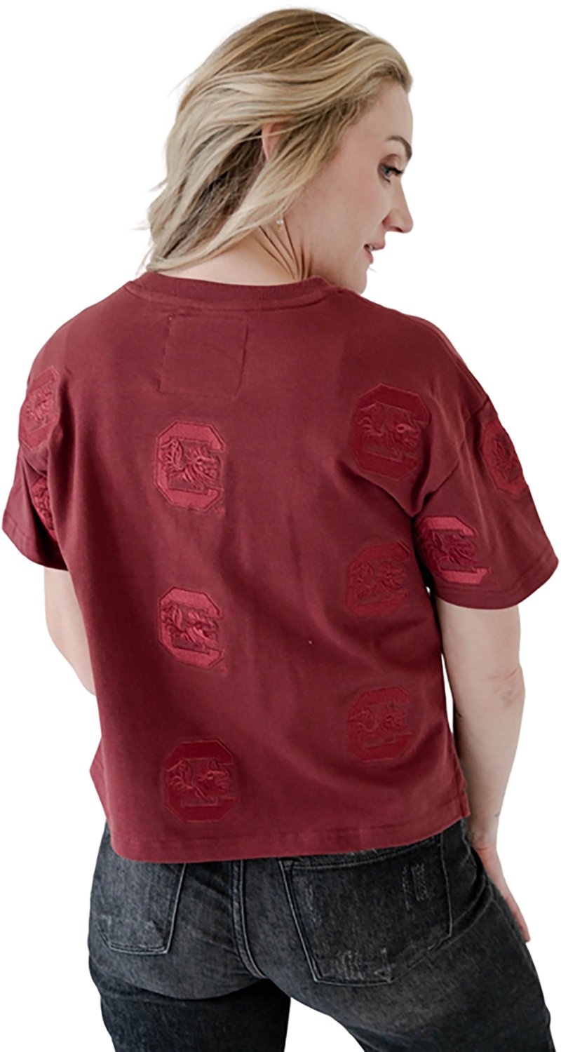 Gameday Social Women's University of South Carolina Ritter Repeat Crop Graphic T-shirt - view number 2