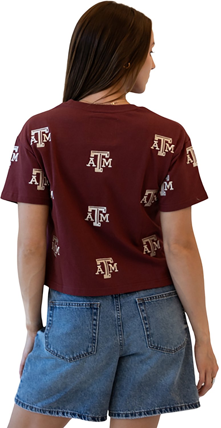 Gameday Social Women's Texas A&M University Ritter Repeat Crop Graphic T-shirt - view number 2