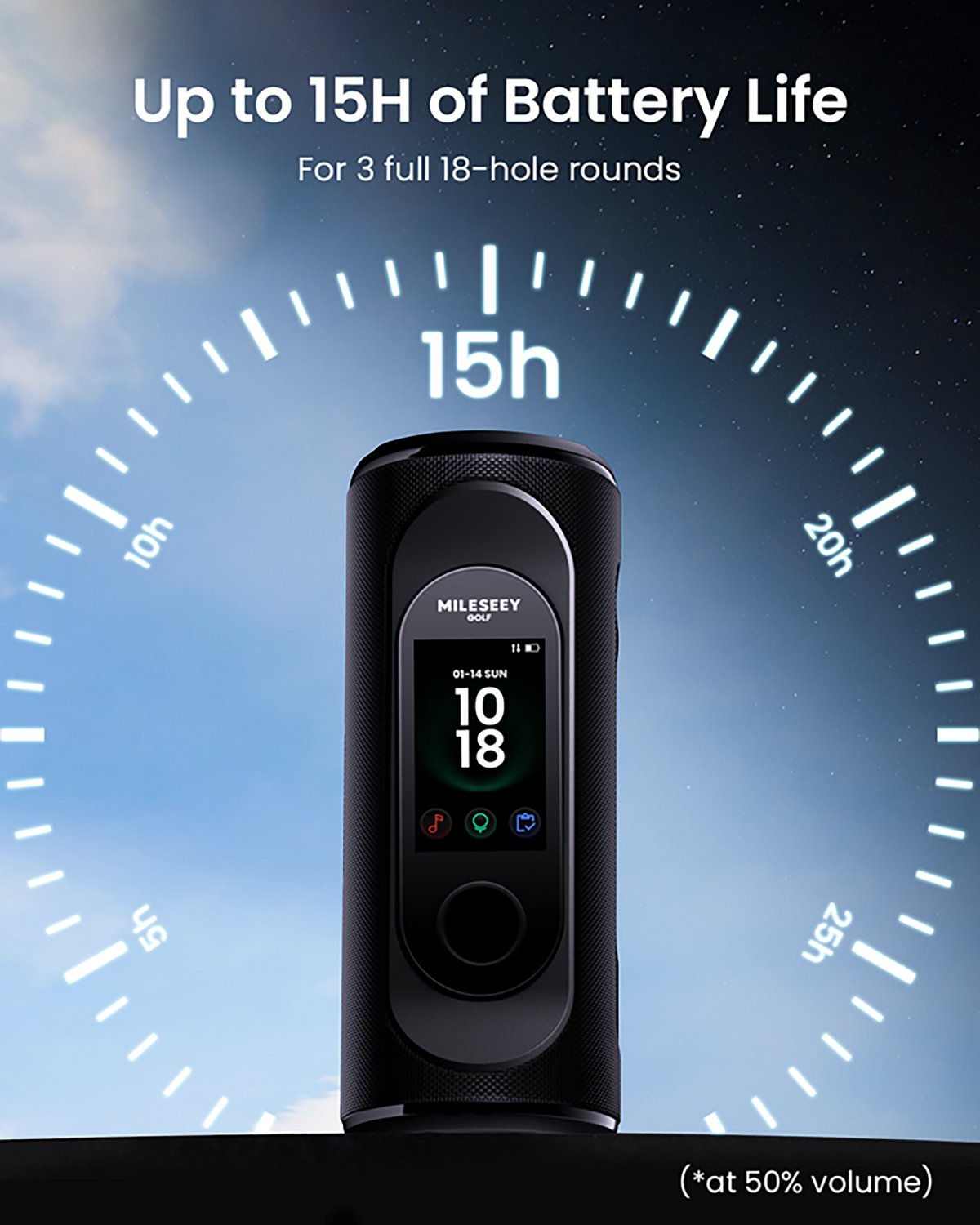 Mileseey GeneSonic Pro Detachable Golf GPS Speaker - view number 7