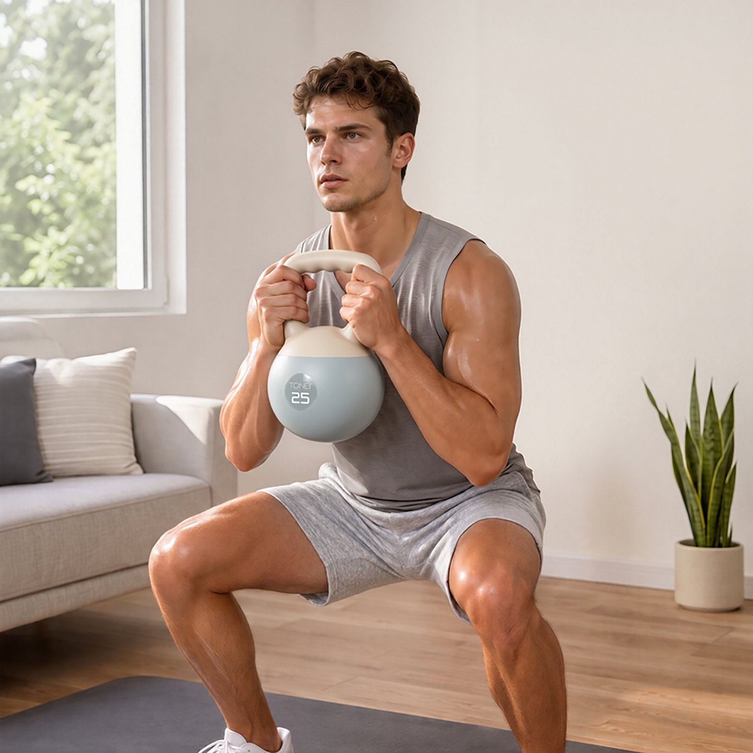 Tone Fitness CAP 50 lb Soft-Filled Kettlebell Set - view number 7