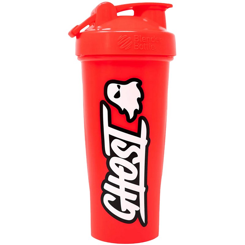 Logo Shaker Bottle - Infrared - 28oz.