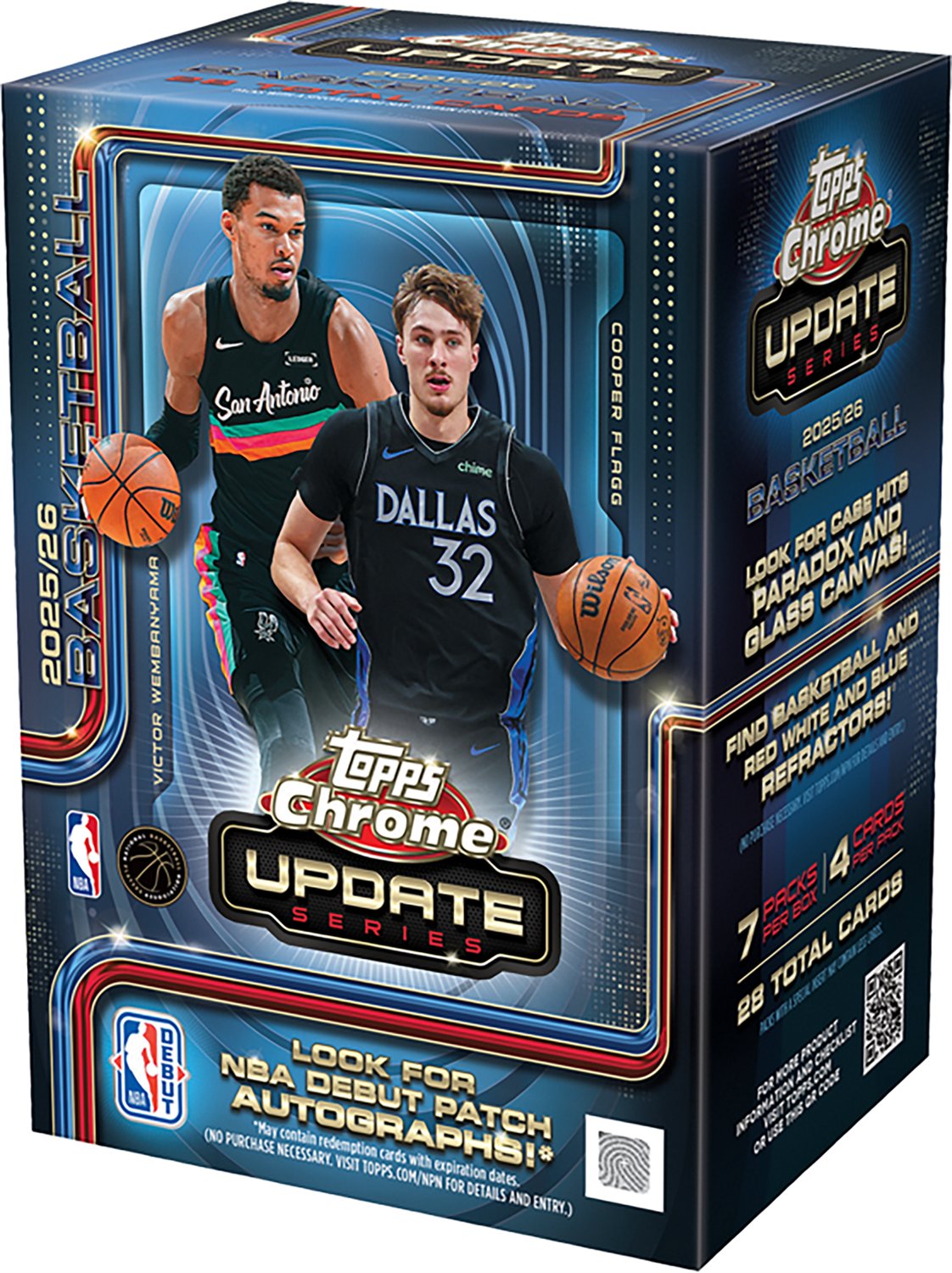 Topps 2025-26 Chrome Updates Basketball Value Box