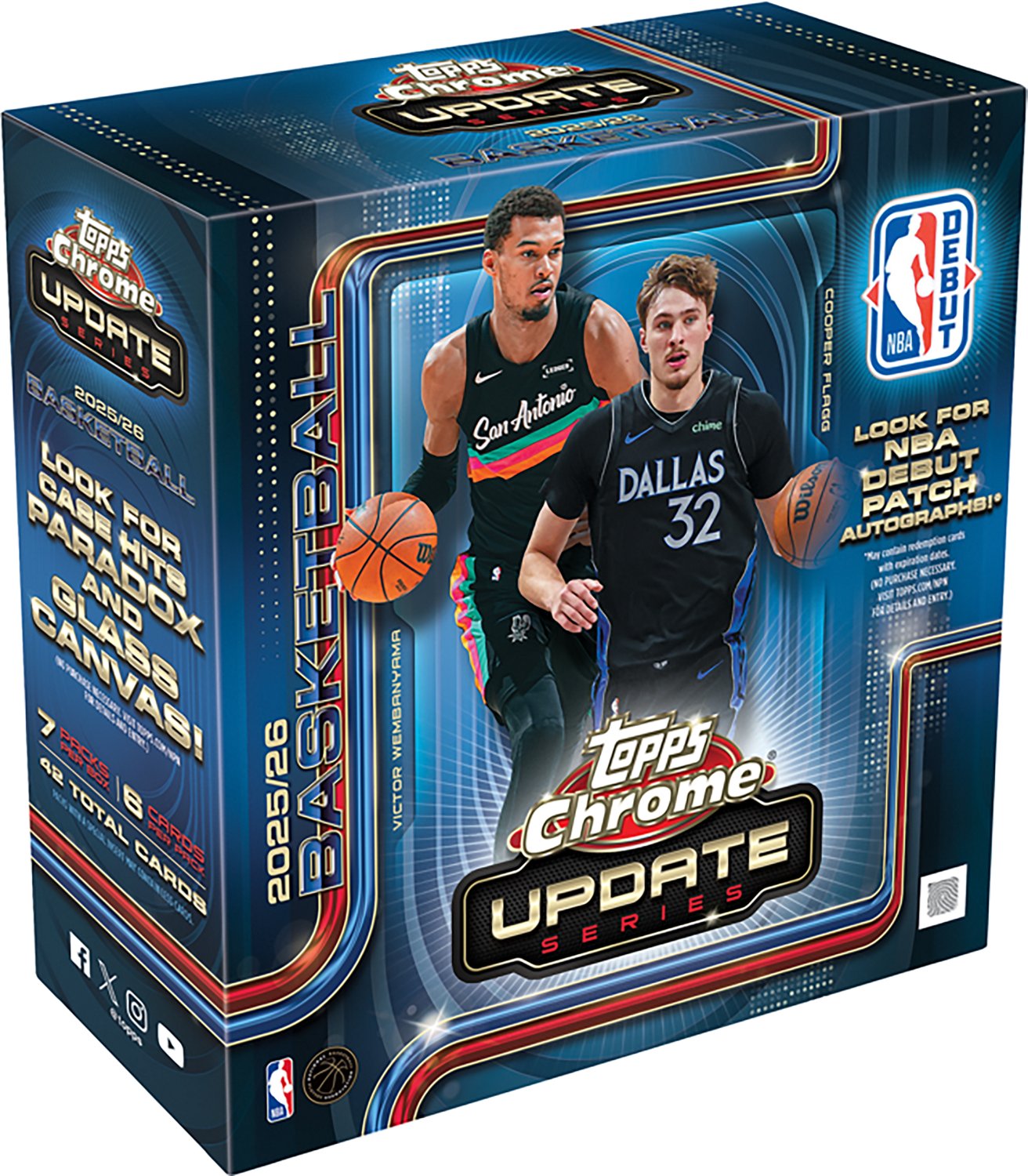 Topps 2025-26 Chrome Updates Basketball Mega Box