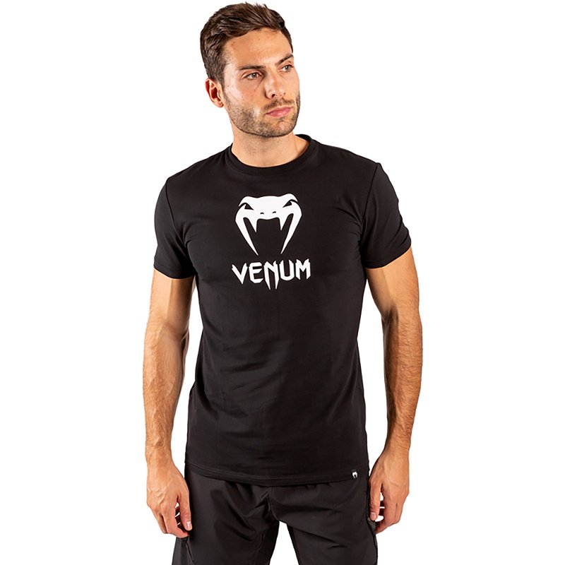 Venum Classic T-Shirt, Men's, Medium, Black/White