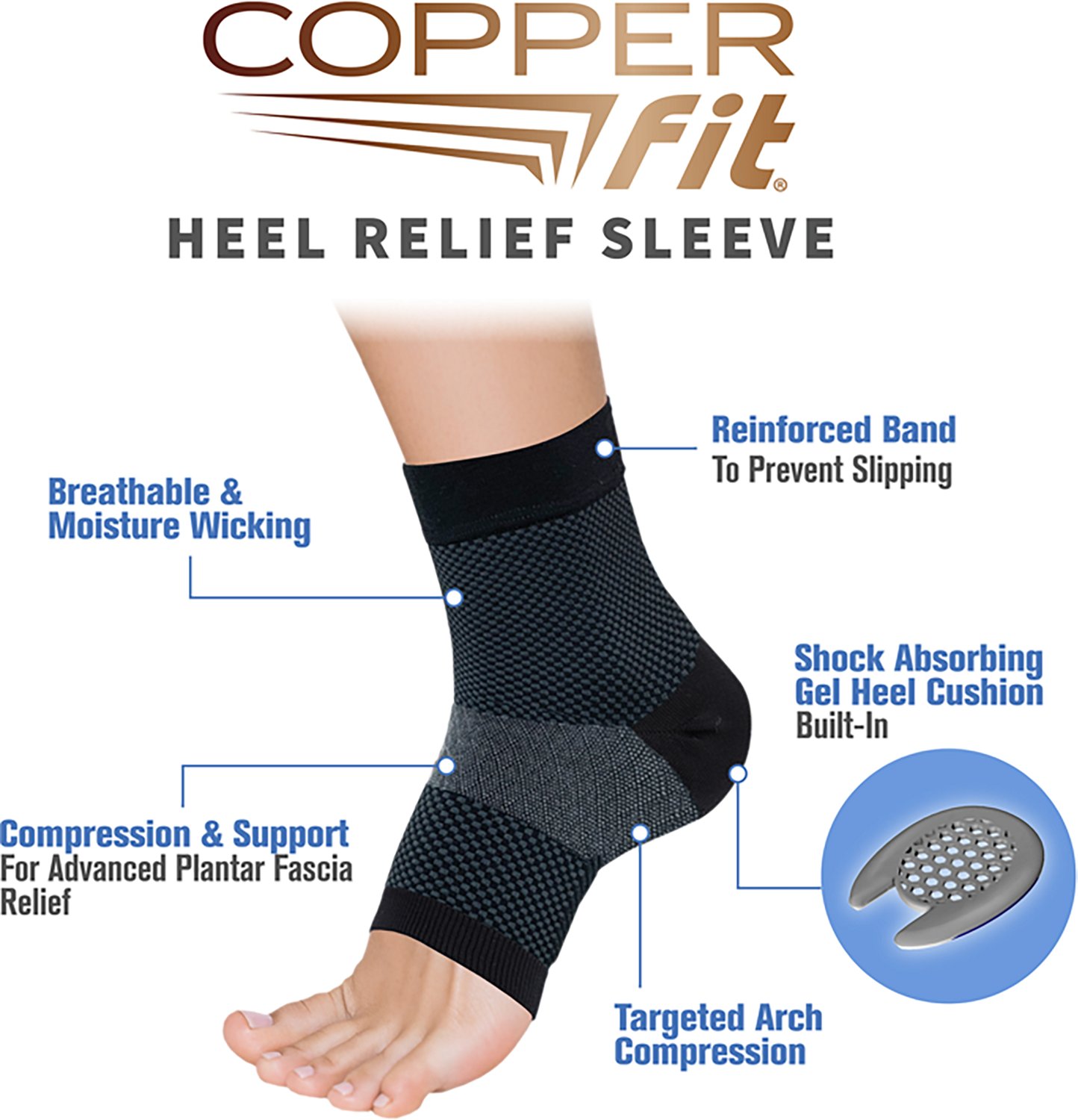 Copper Fit Heel Relief Sleeve - view number 2