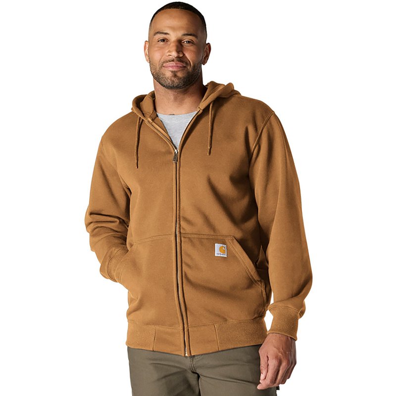 Carhartt Rain Defender Loose-Fit Heavyweight Full-Zip Hoodie - Carhartt Brown