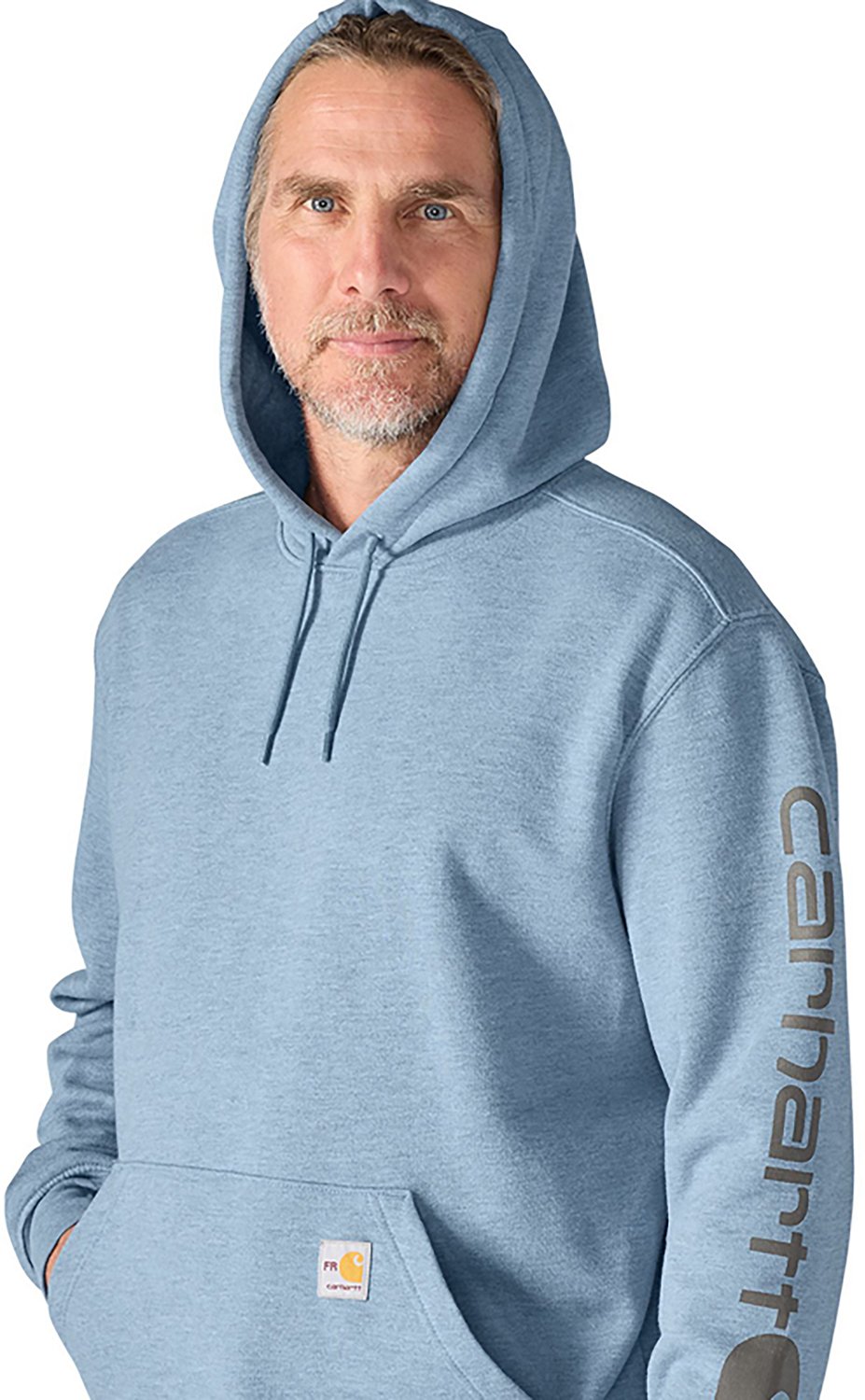 Carhartt Men's Fire-Resistant Force Logo Sleeve Graphic Sweatshirt                                                               - view number 5