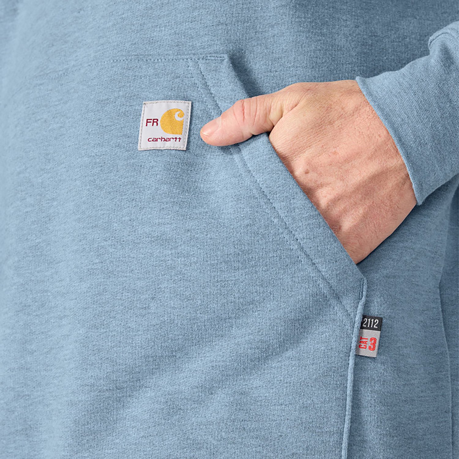 Carhartt Men's Fire-Resistant Force Logo Sleeve Graphic Sweatshirt                                                               - view number 6