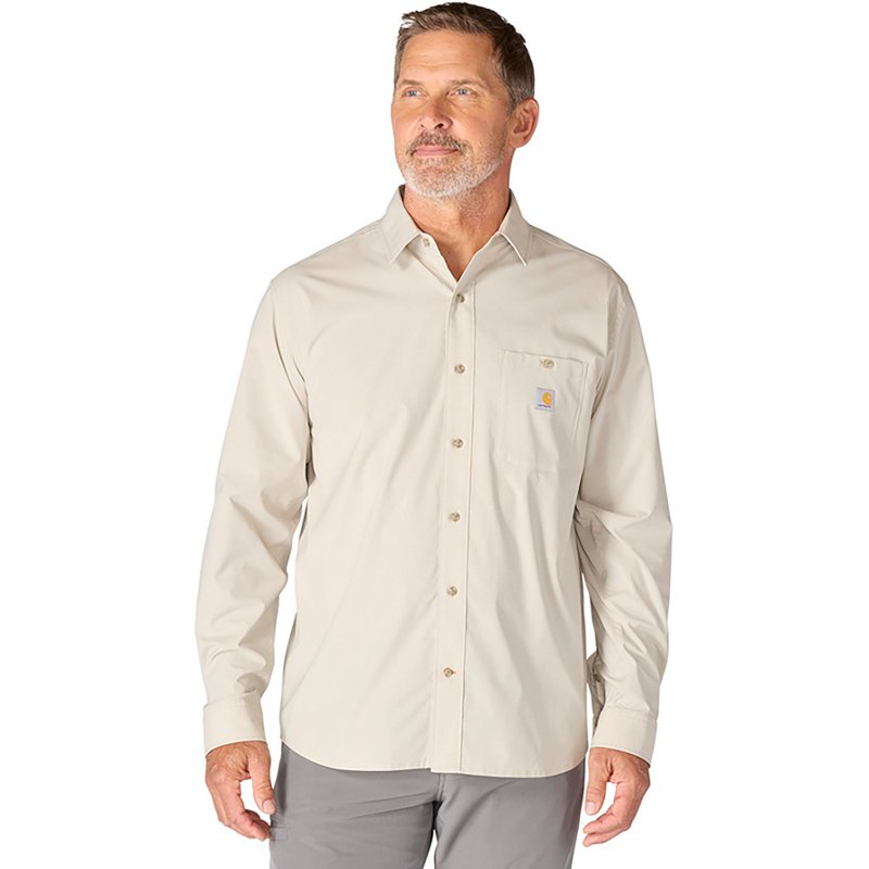 Carhartt Men's Force Sun Defender Woven Relaxed Ls Shirt | White | 2XL
