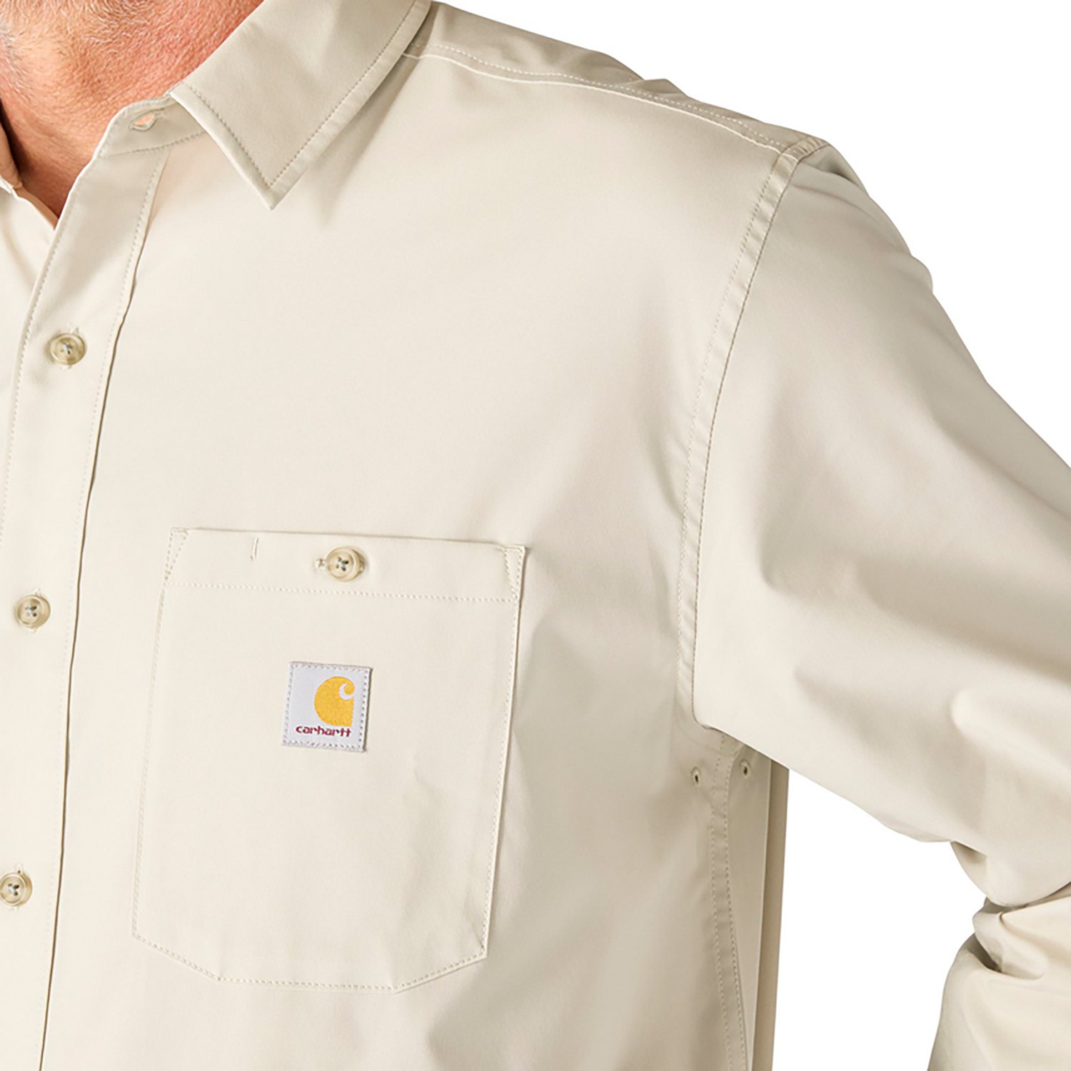 Carhartt Men's Force Sun Defender Button Down Shirt                                                                              - view number 5