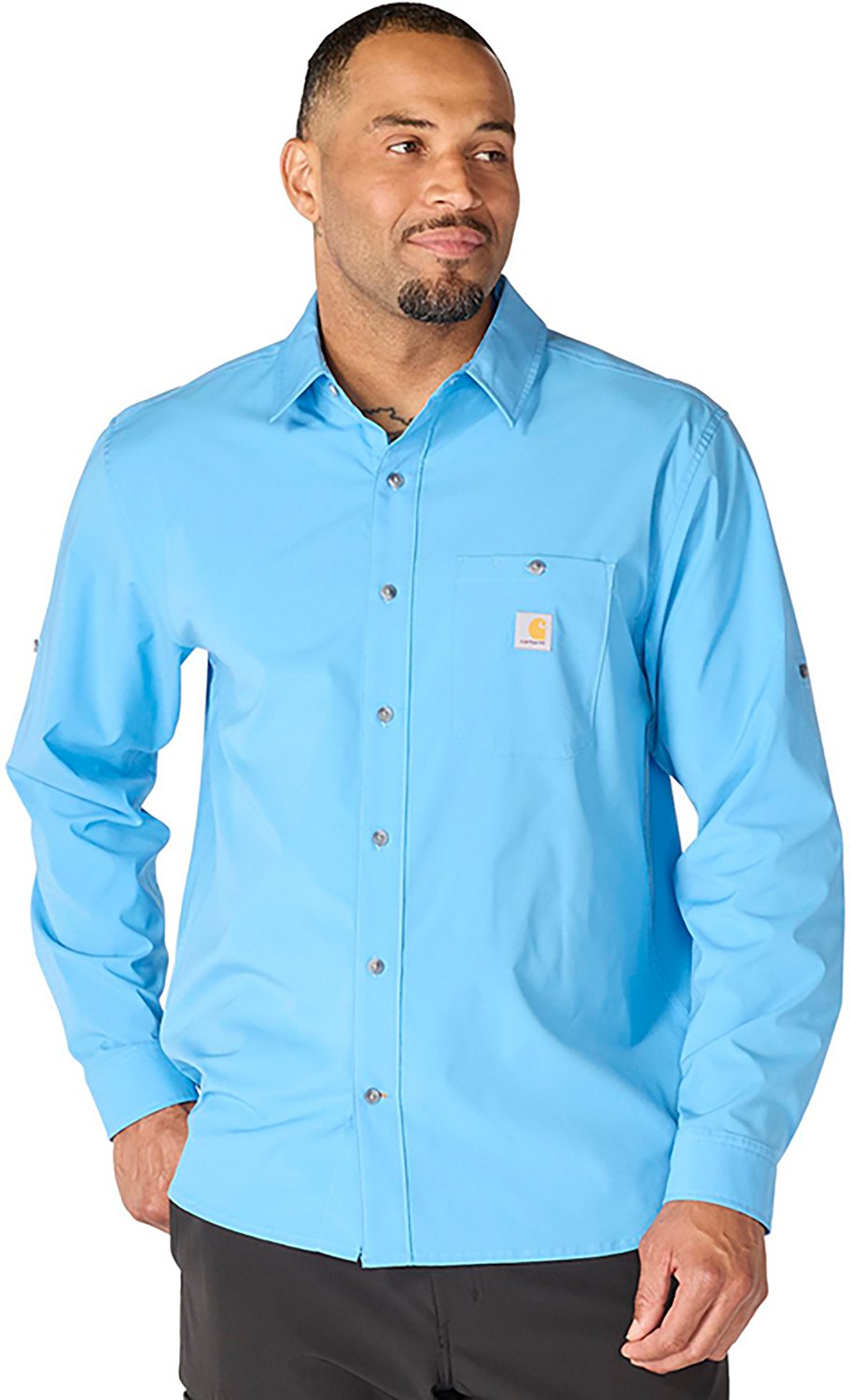 Carhartt Men's Force Sun Defender Button Down Shirt | Academy