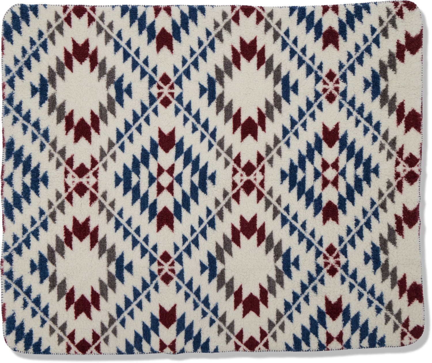 Magellan Outdoors Sherpa and Solid Polar Bear Throw Blanket - view number 2