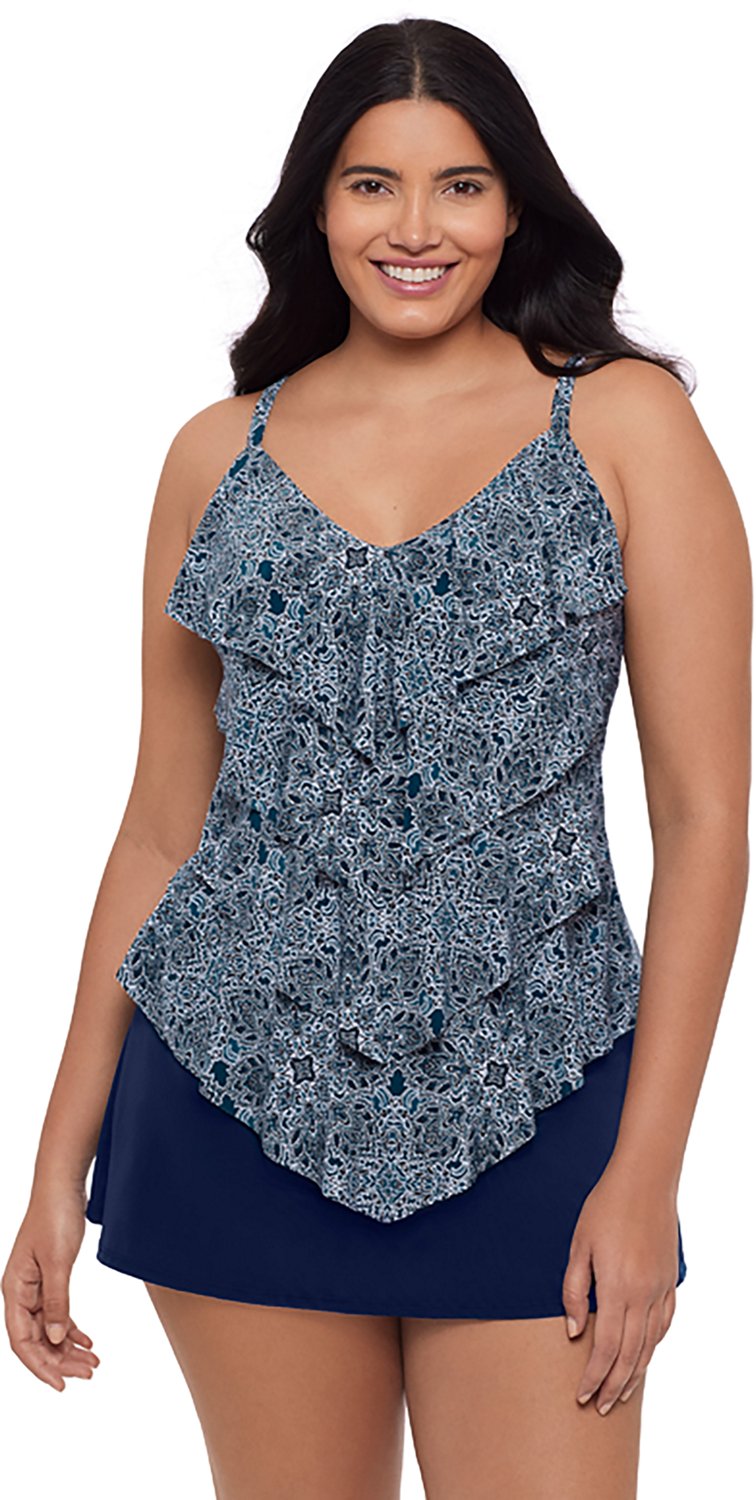 Trimshaper Women’s Lena Tonga Tiles Tankini Top