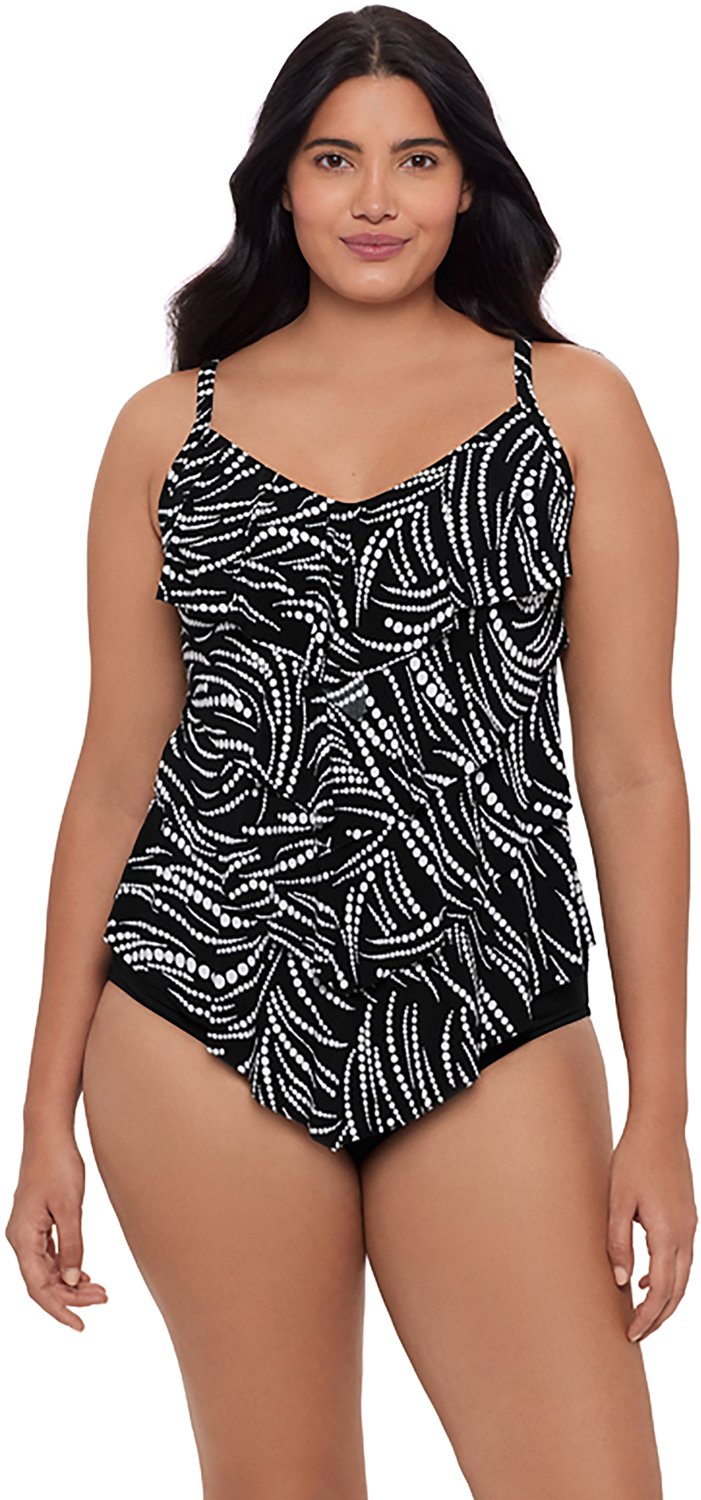 Trimshaper Women’s Lena Playa Pearls Tankini Top