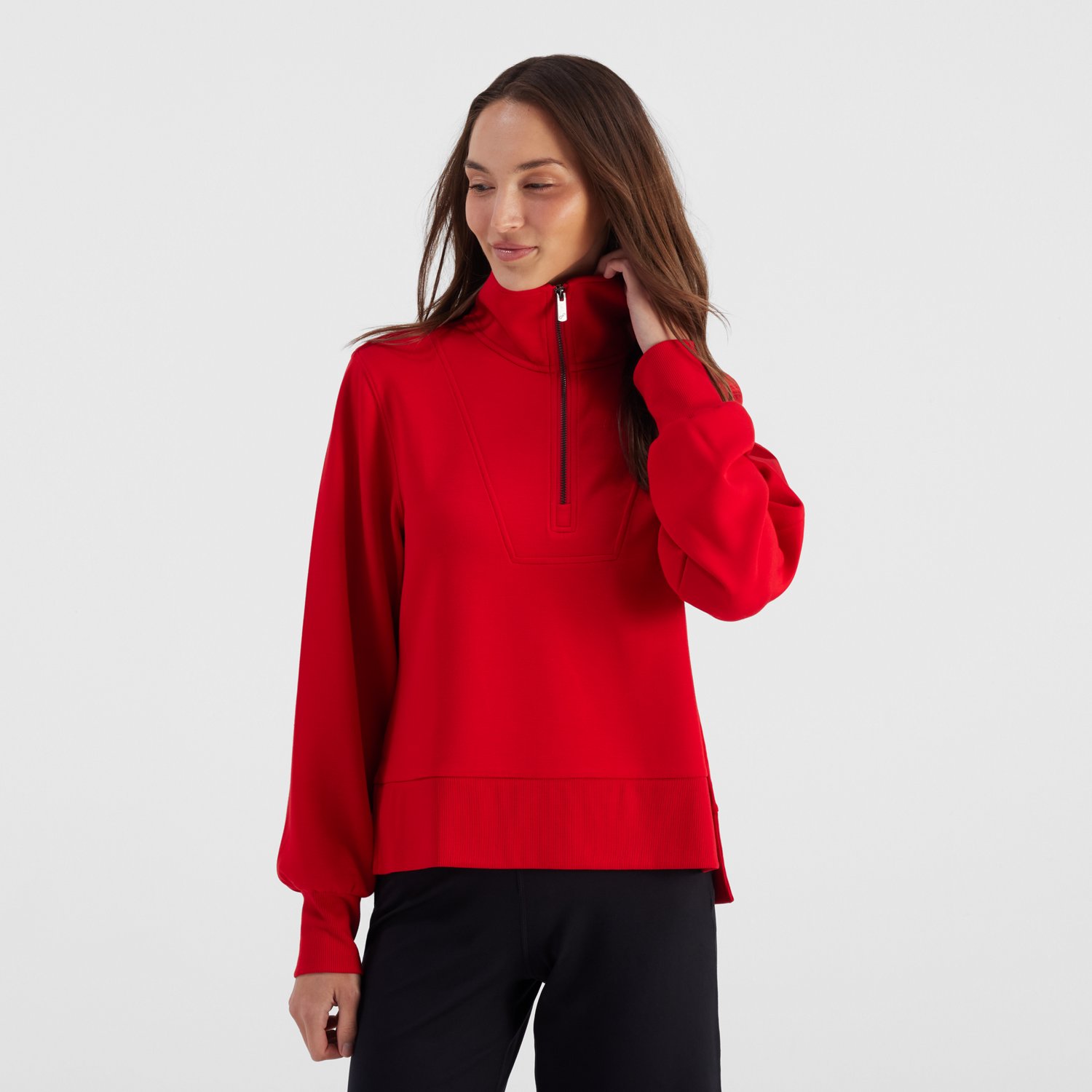 Freely Women's Camryn 1/4 Zip Long Sleeve Pullover