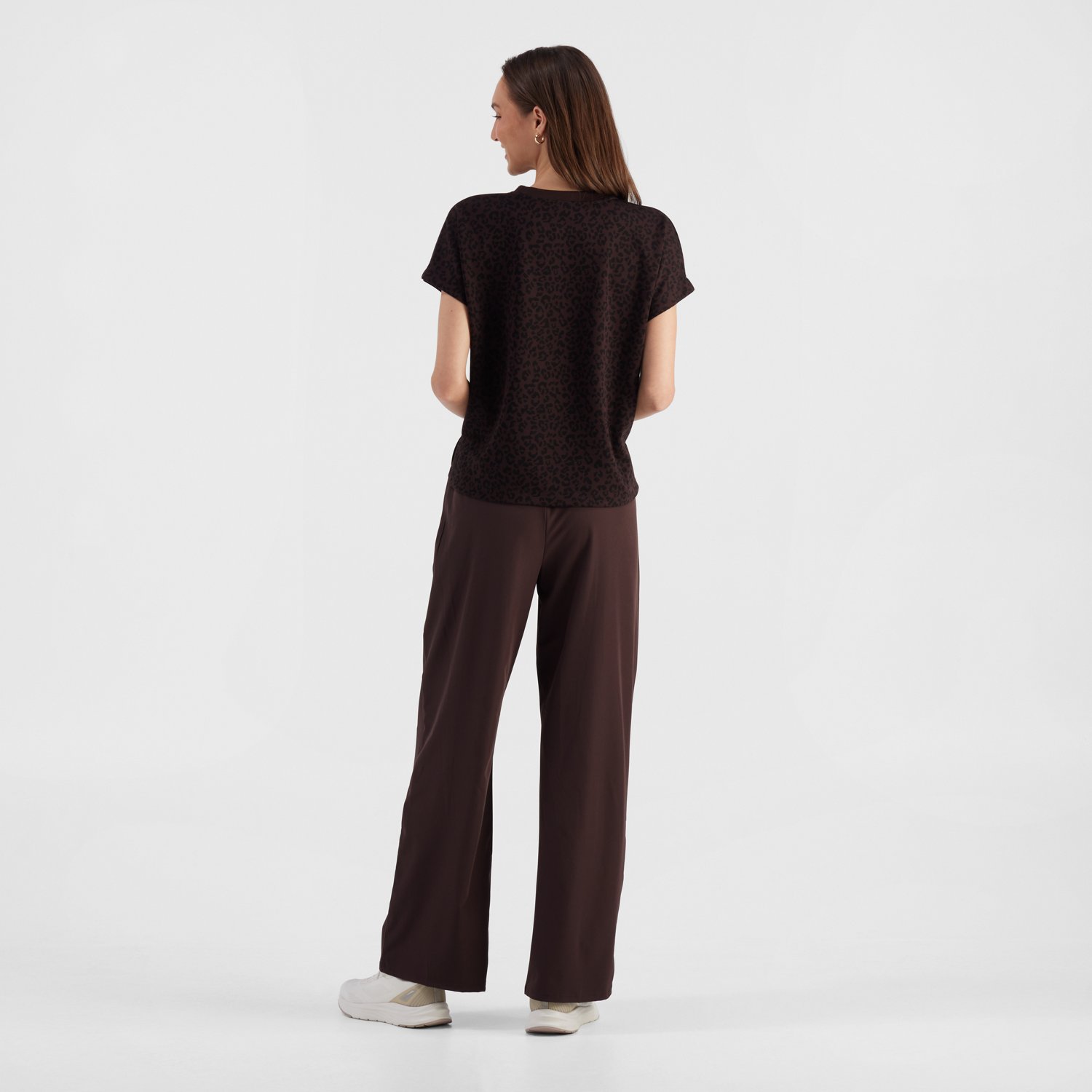 Freely Women's Rider Black Coffee Leopard Top - view number 3
