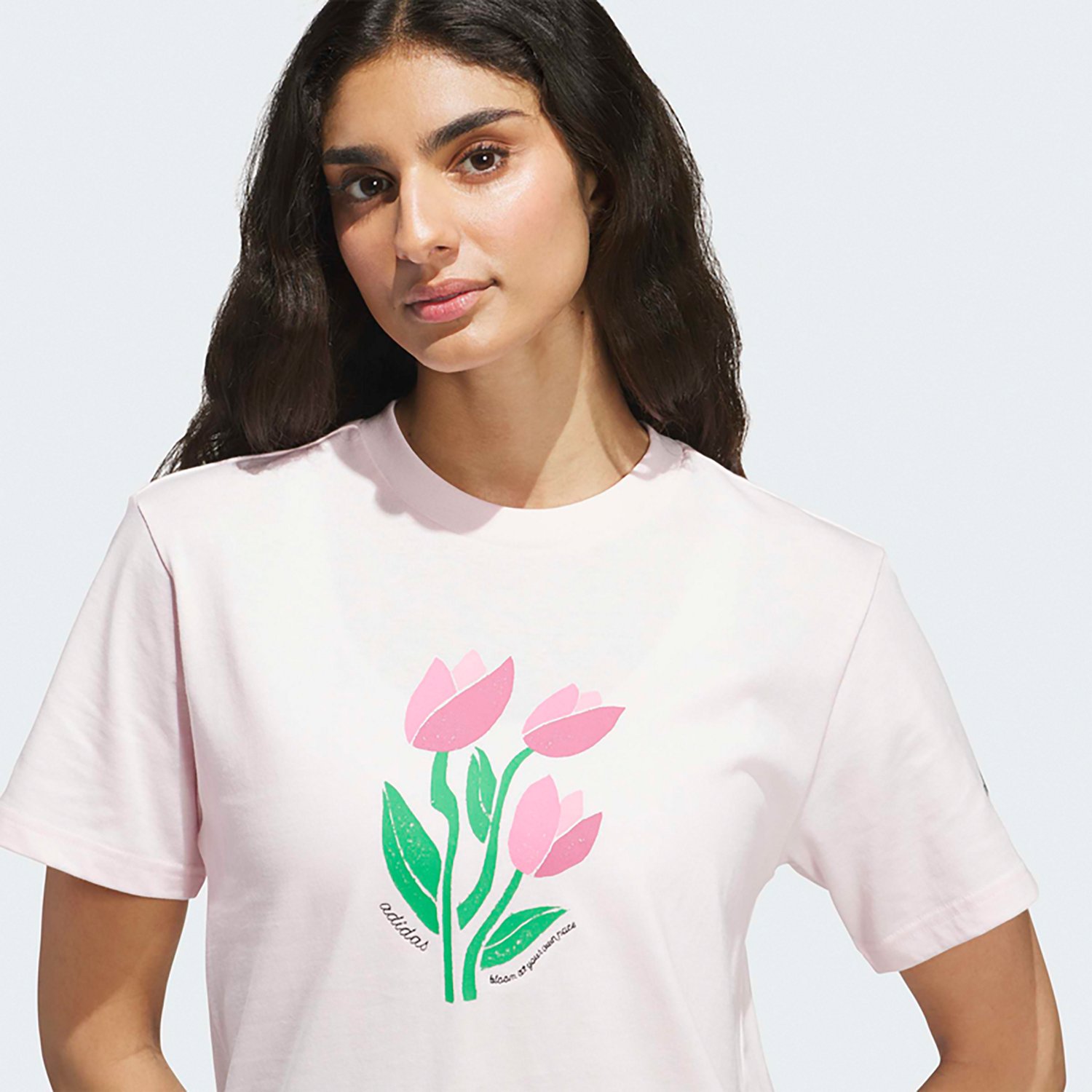adidas Women’s Floral Bloom At Your Own Pace Graphic T-Shirt - view number 3
