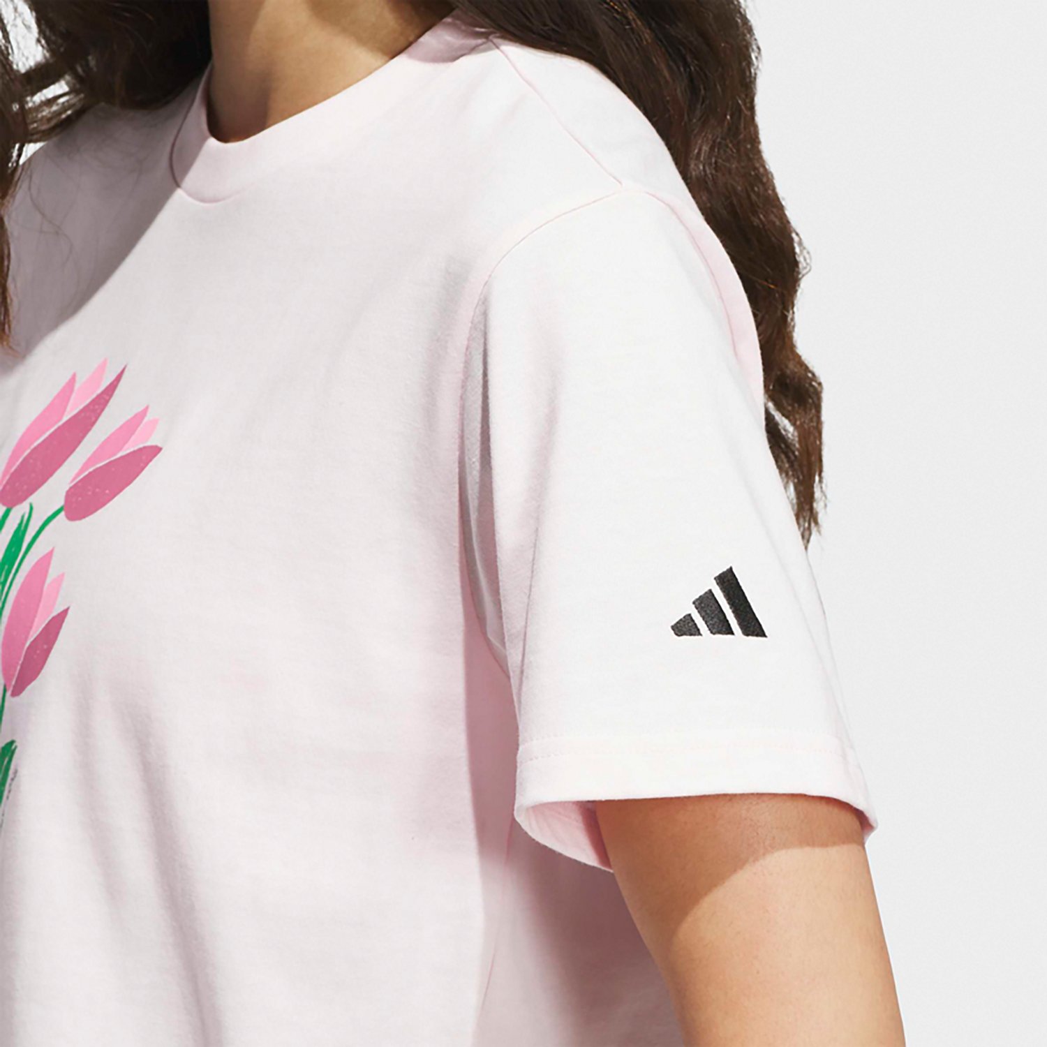 adidas Women’s Floral Bloom At Your Own Pace Graphic T-Shirt - view number 4