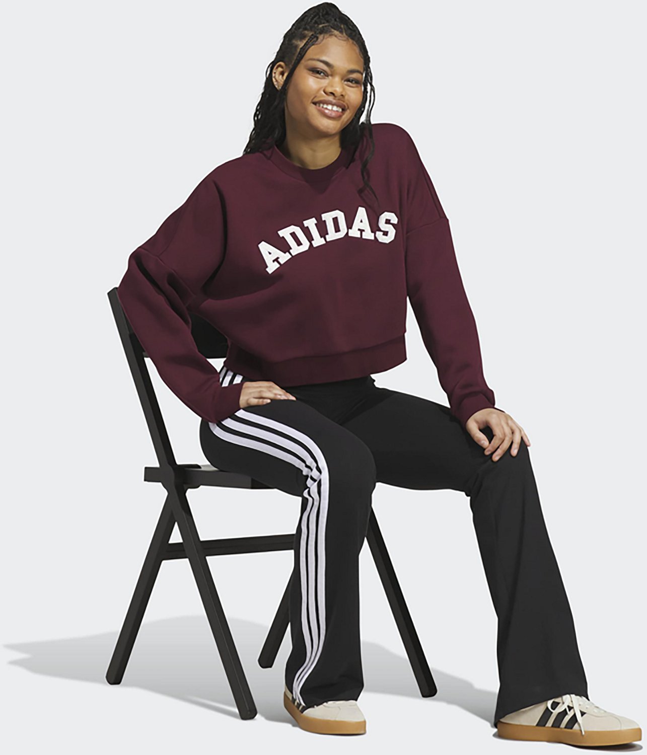 adidas Women's Chenille Logo Graphic Sweatshirt - view number 4