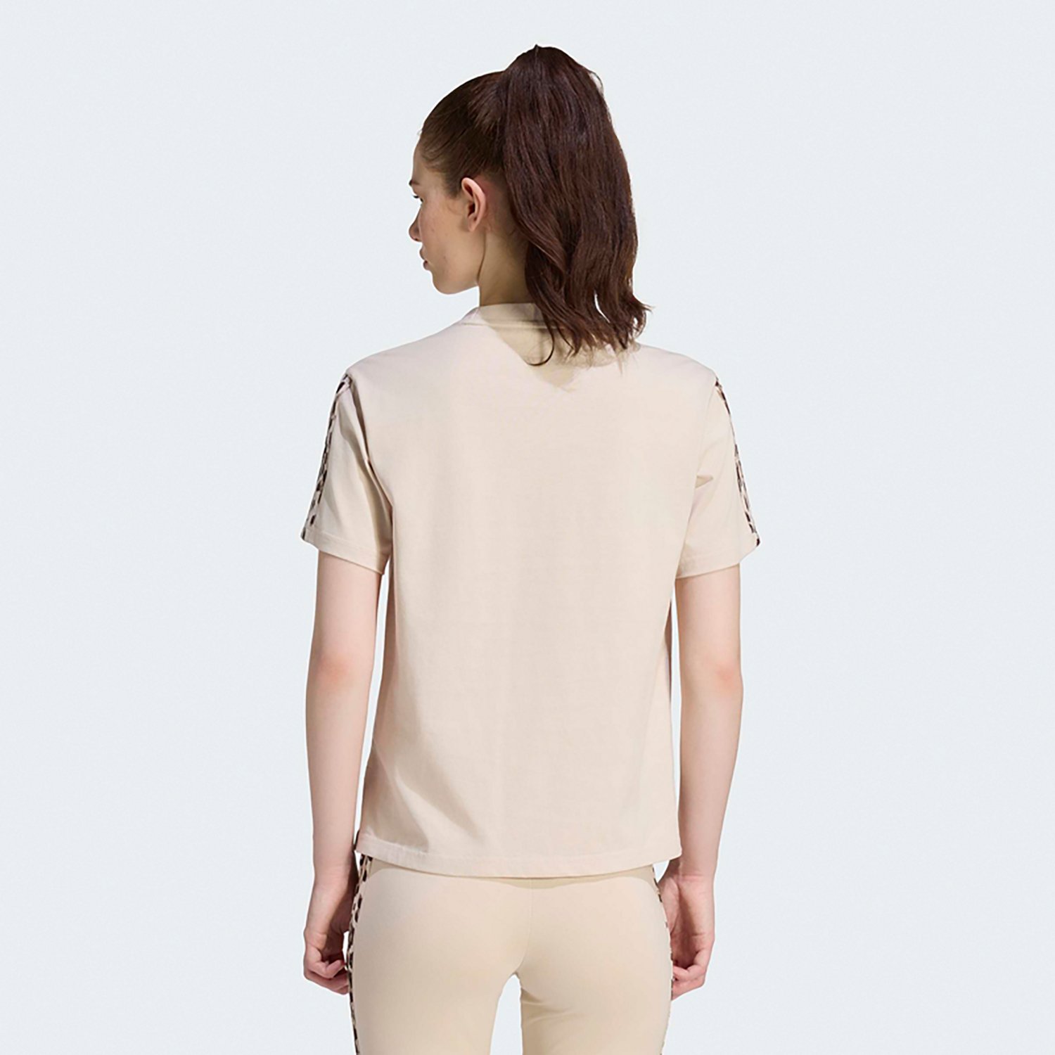 adidas Women’s Animal Print 3-Stripes T-shirt - view number 2