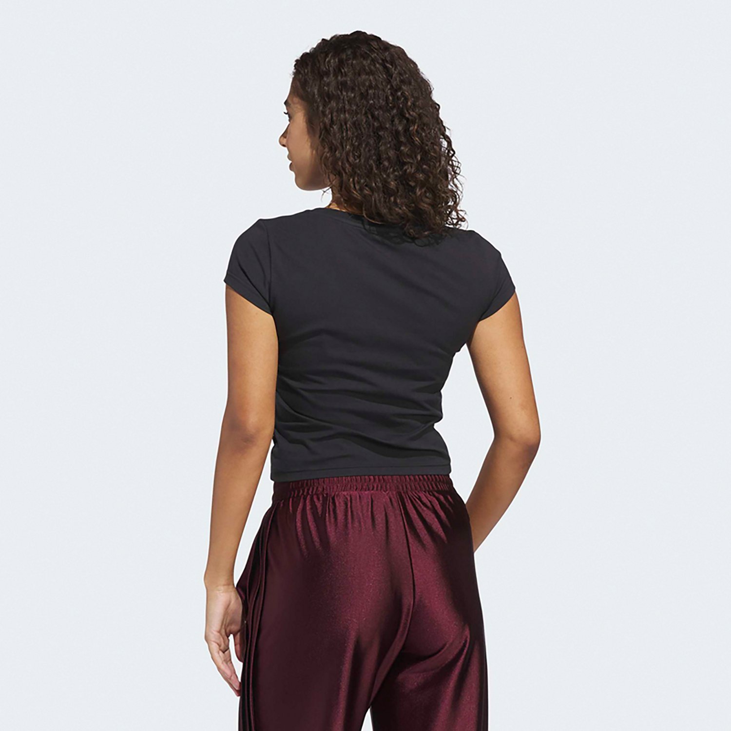 adidas Women's Metallic Logo Graphic Baby T-Shirt - view number 2