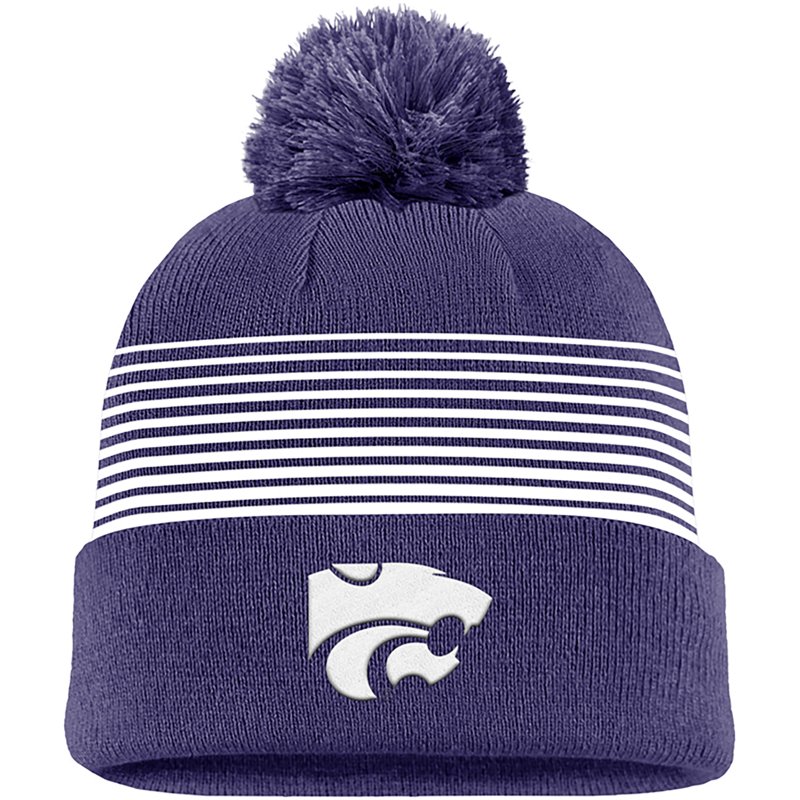 Nike Kansas State Wildcats Cuffed Knit Pom Hat - Purple