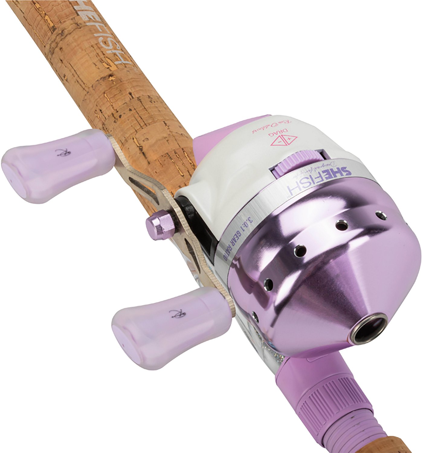 SheFish Rain Outdoors Sparkle ML Freshwater Spincast Rod and Reel Combo - view number 3