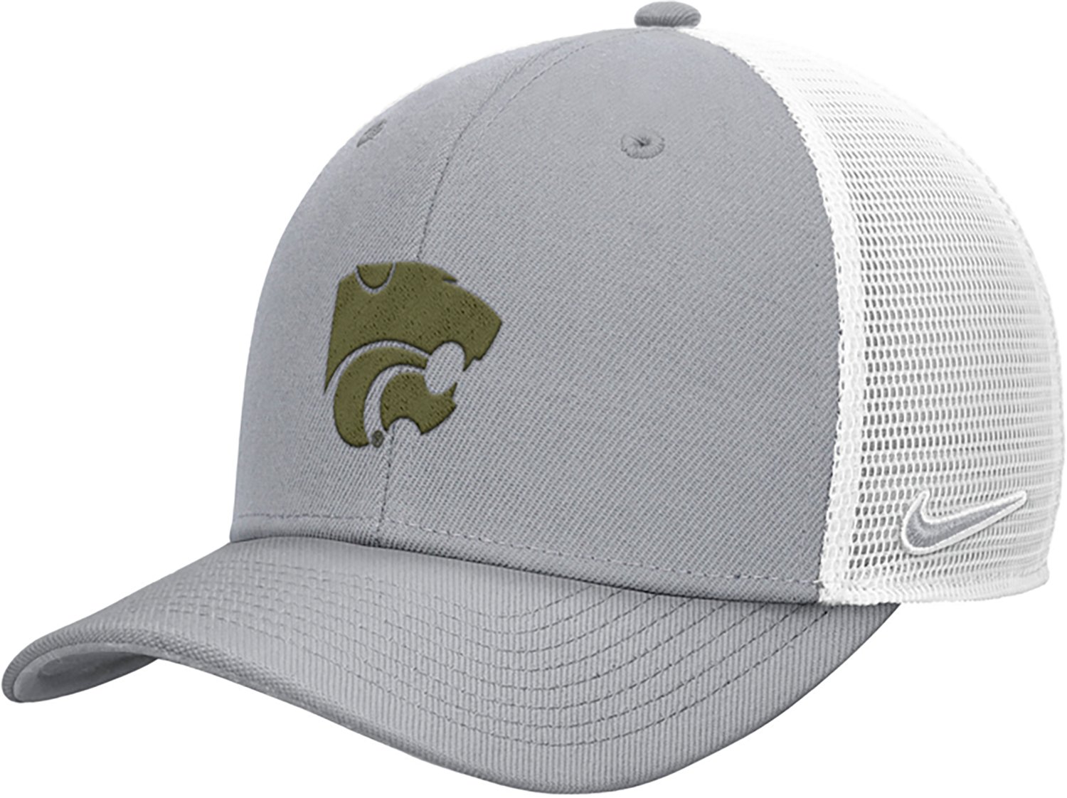 Nike Adults' Kansas State Military Appreciation Domestic Rise Trucker Cap