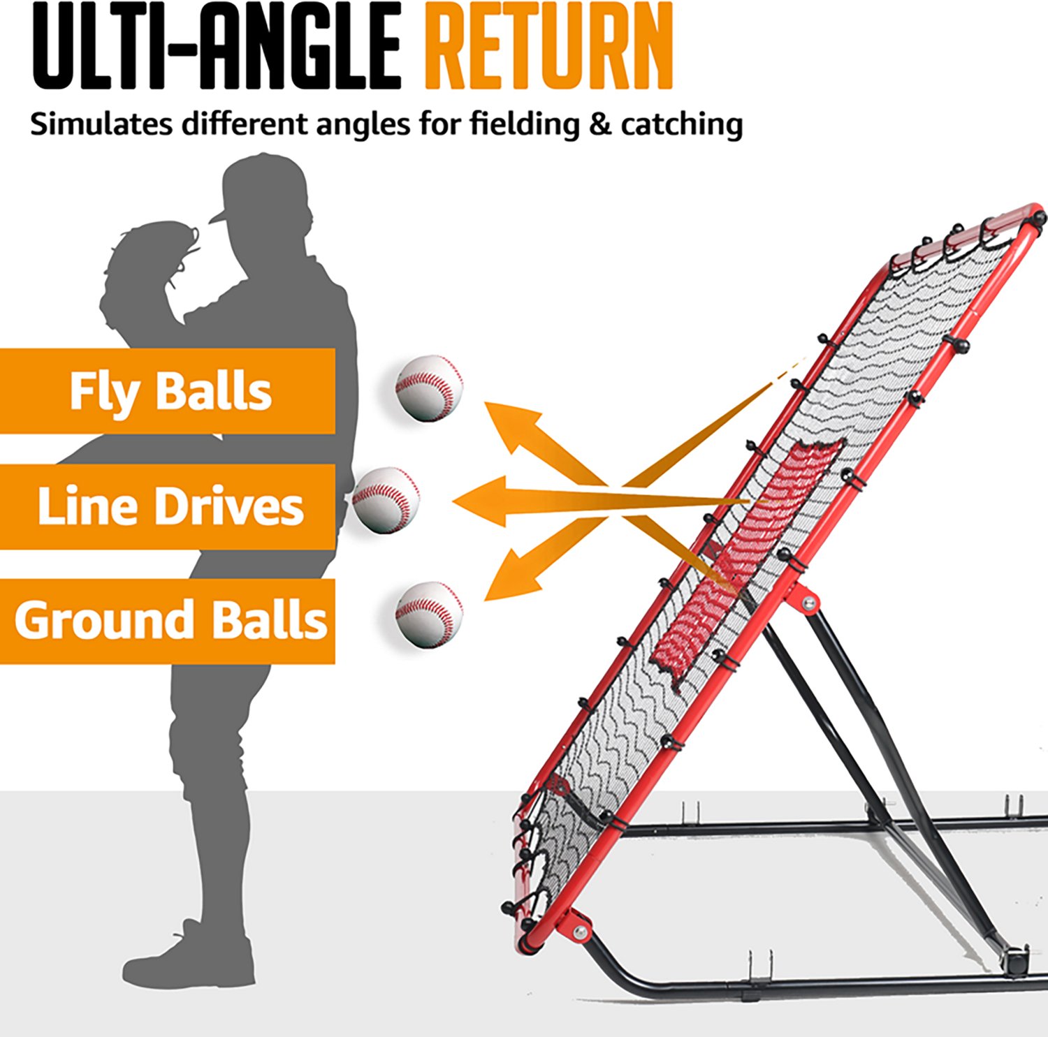 Zealfeel 4 x 4.5 ft Baseball Rebounder - view number 3