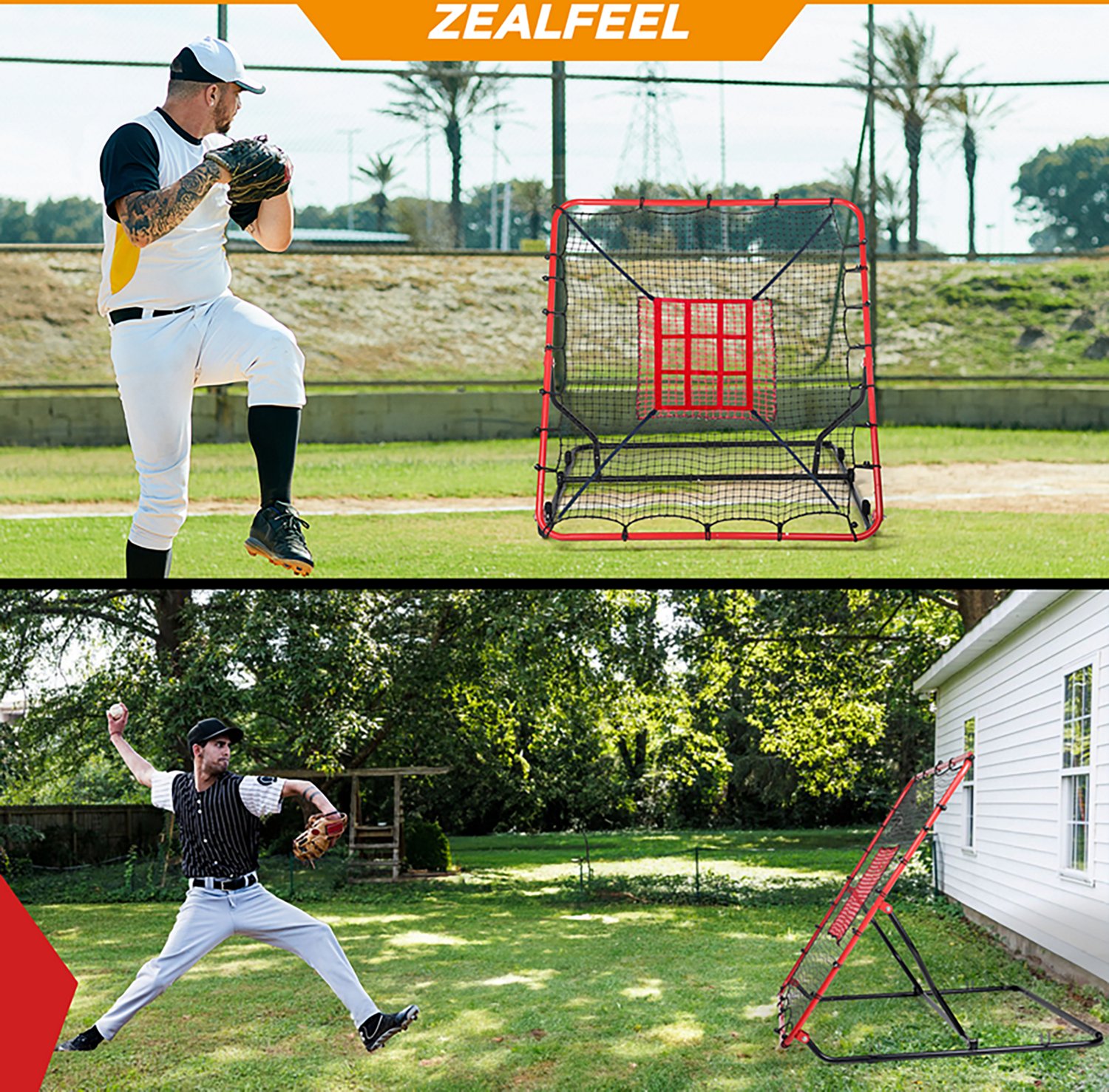 Zealfeel 4 x 4.5 ft Baseball Rebounder - view number 7